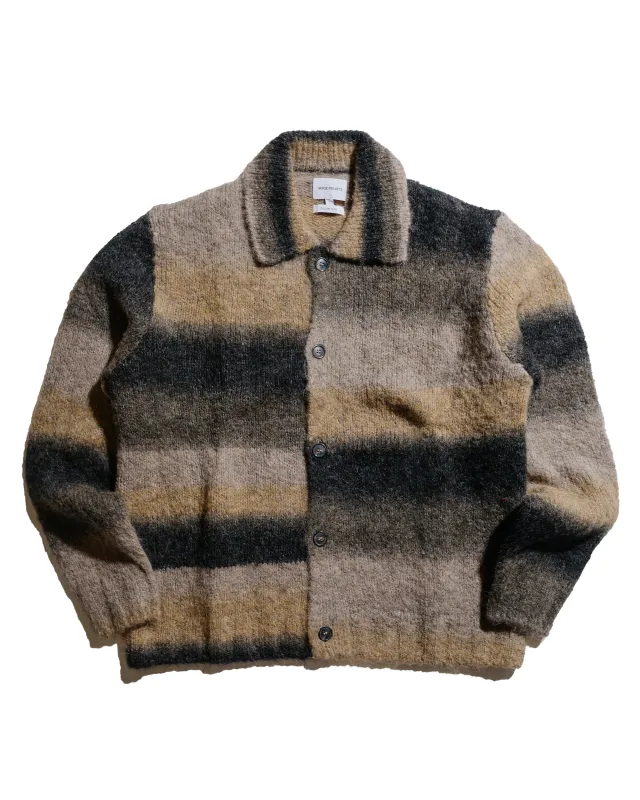 Norse Projects Erik Gradient Alpaca Wool Jacket Utility Khaki sold by Lost & Found