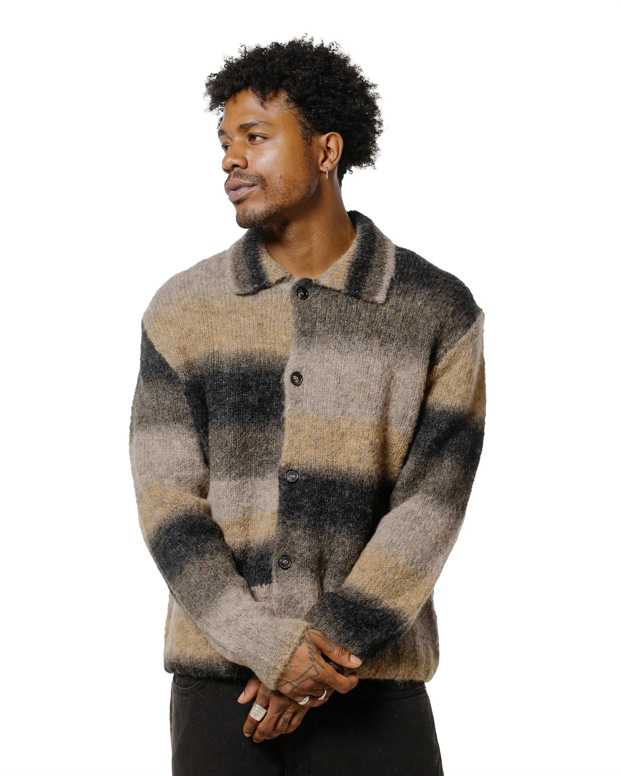 Norse Projects Erik Gradient Alpaca Wool Jacket Utility Khaki sold by Lost & Found product image thumbnail 2