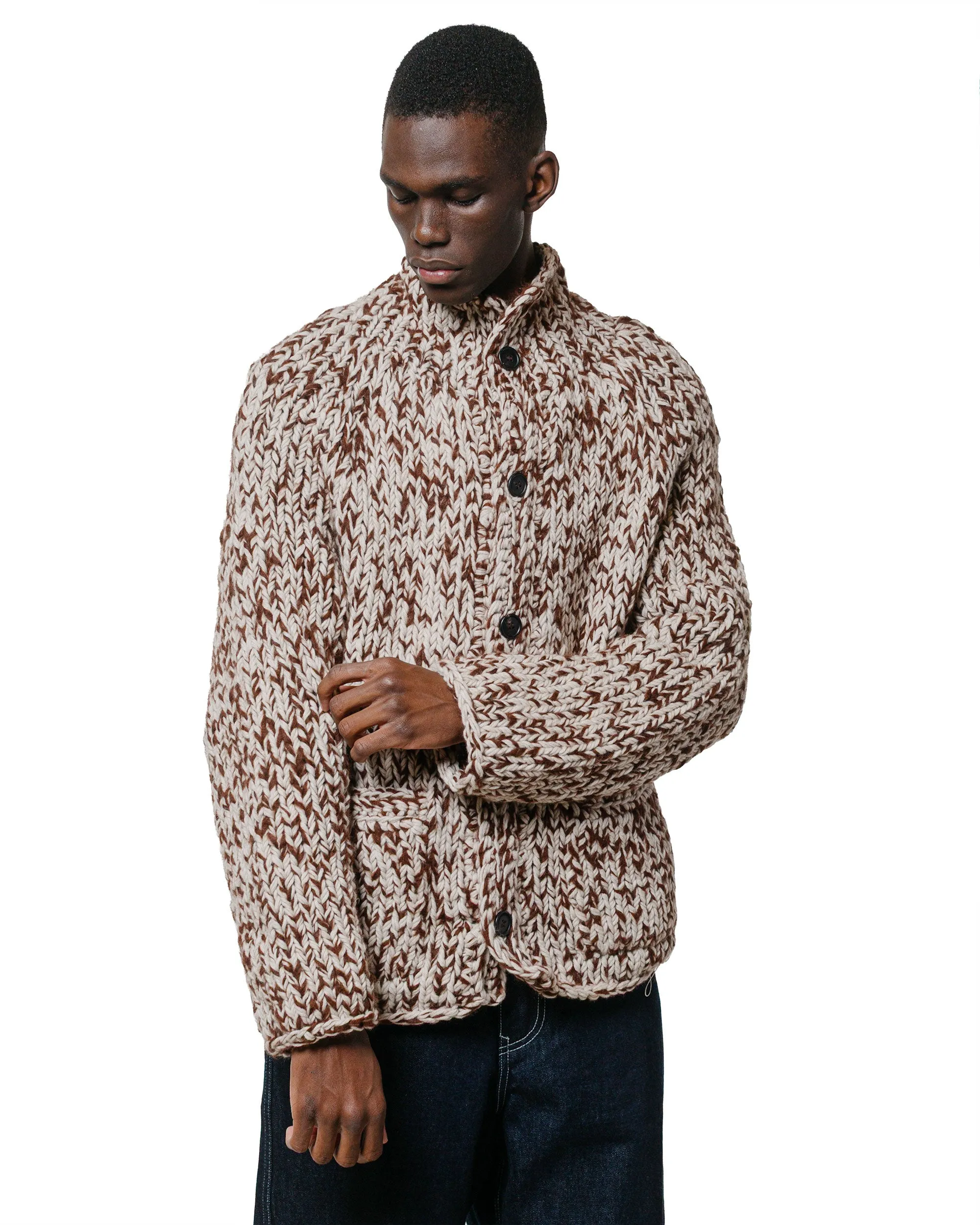 CASEY CASEY Cardigan Woalp Brown sold by Lost & Found product image thumbnail 2
