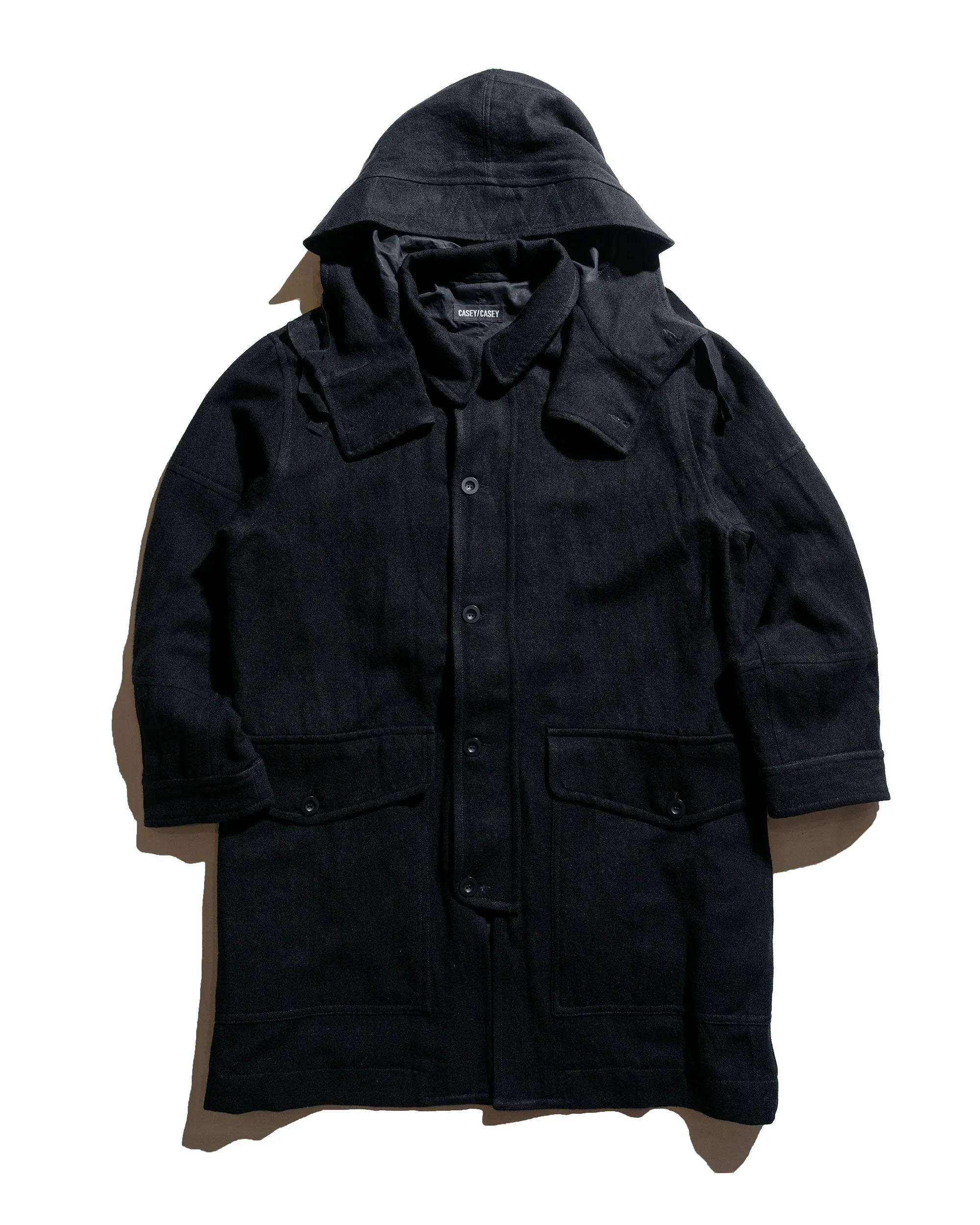 CASEY CASEY Henry Parka Cognac Black sold by Lost & Found