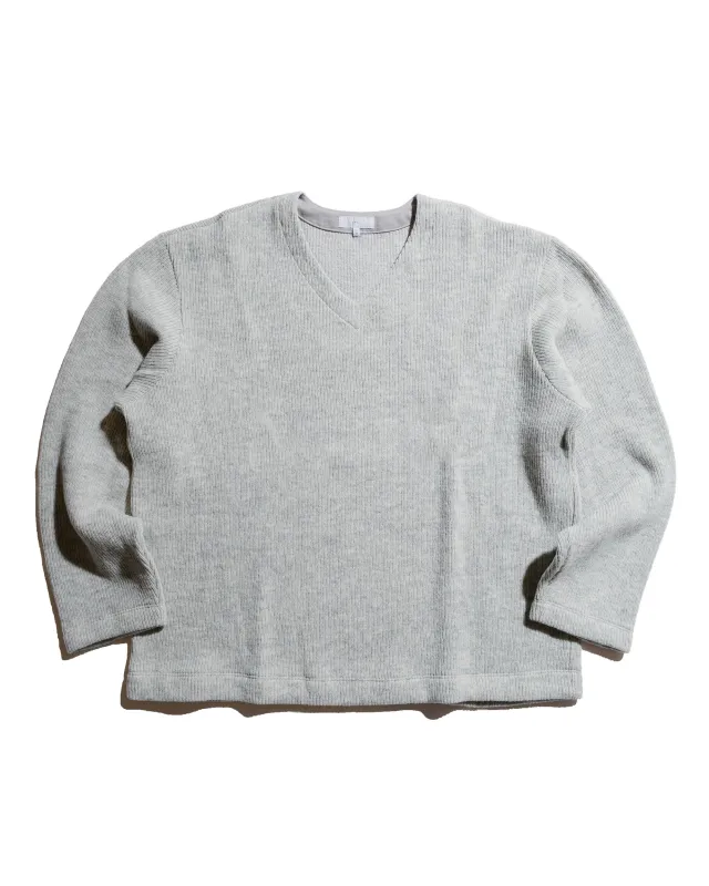 Lady White Co. V Neck Snap Sweater Oat sold by Lost & Found