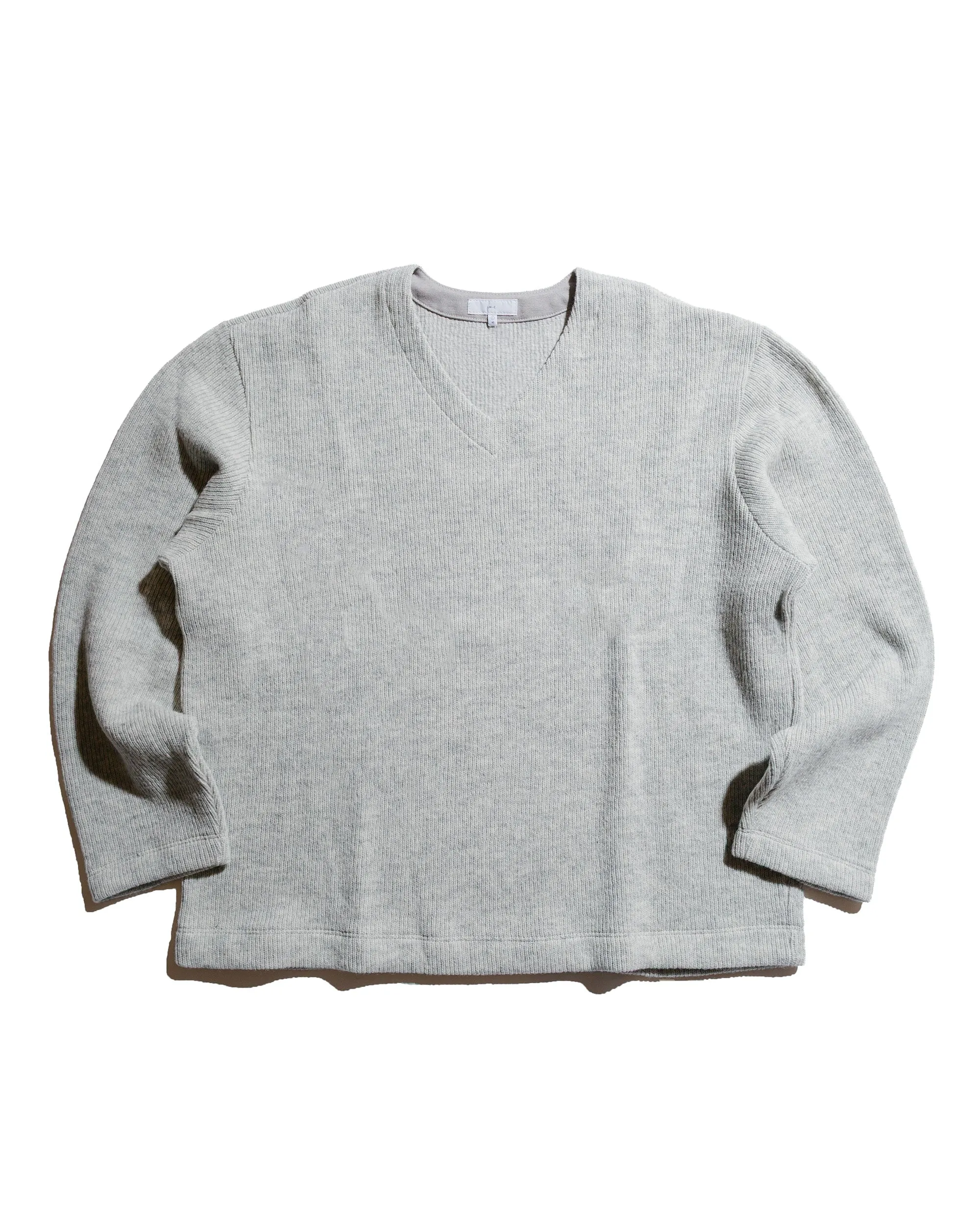 Lady White Co. V Neck Snap Sweater Oat sold by Lost & Found