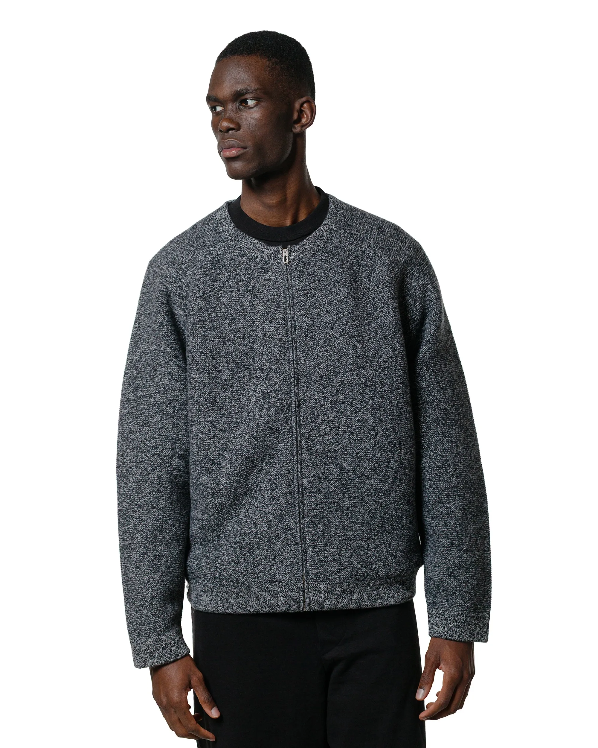 Lady White Co. Wool Link Zip Cardigan Black Twist sold by Lost & Found product image thumbnail 2