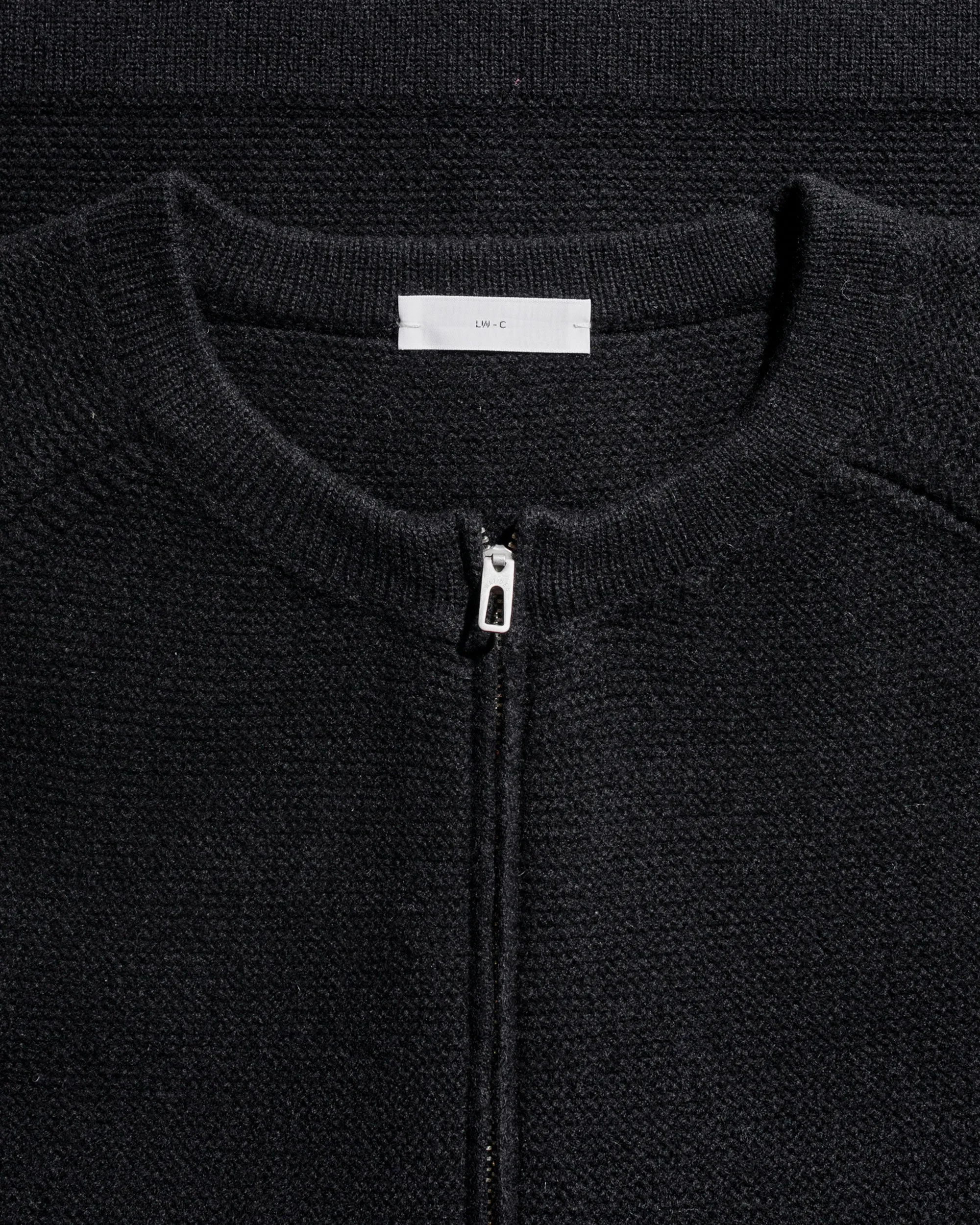 Lady White Co. Wool Link Zip Cardigan Black sold by Lost & Found product image thumbnail 5