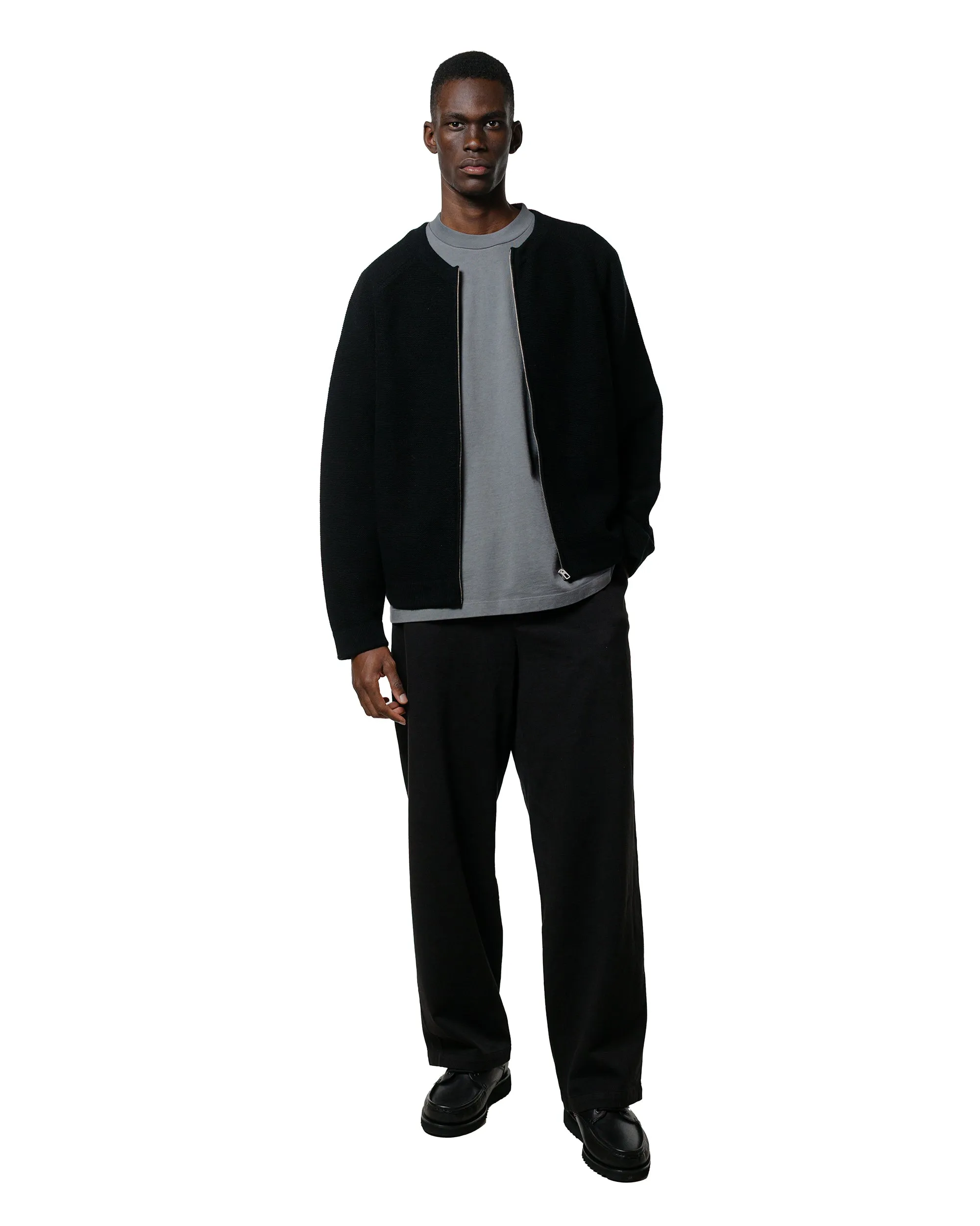 Lady White Co. Wool Link Zip Cardigan Black sold by Lost & Found product image thumbnail 4