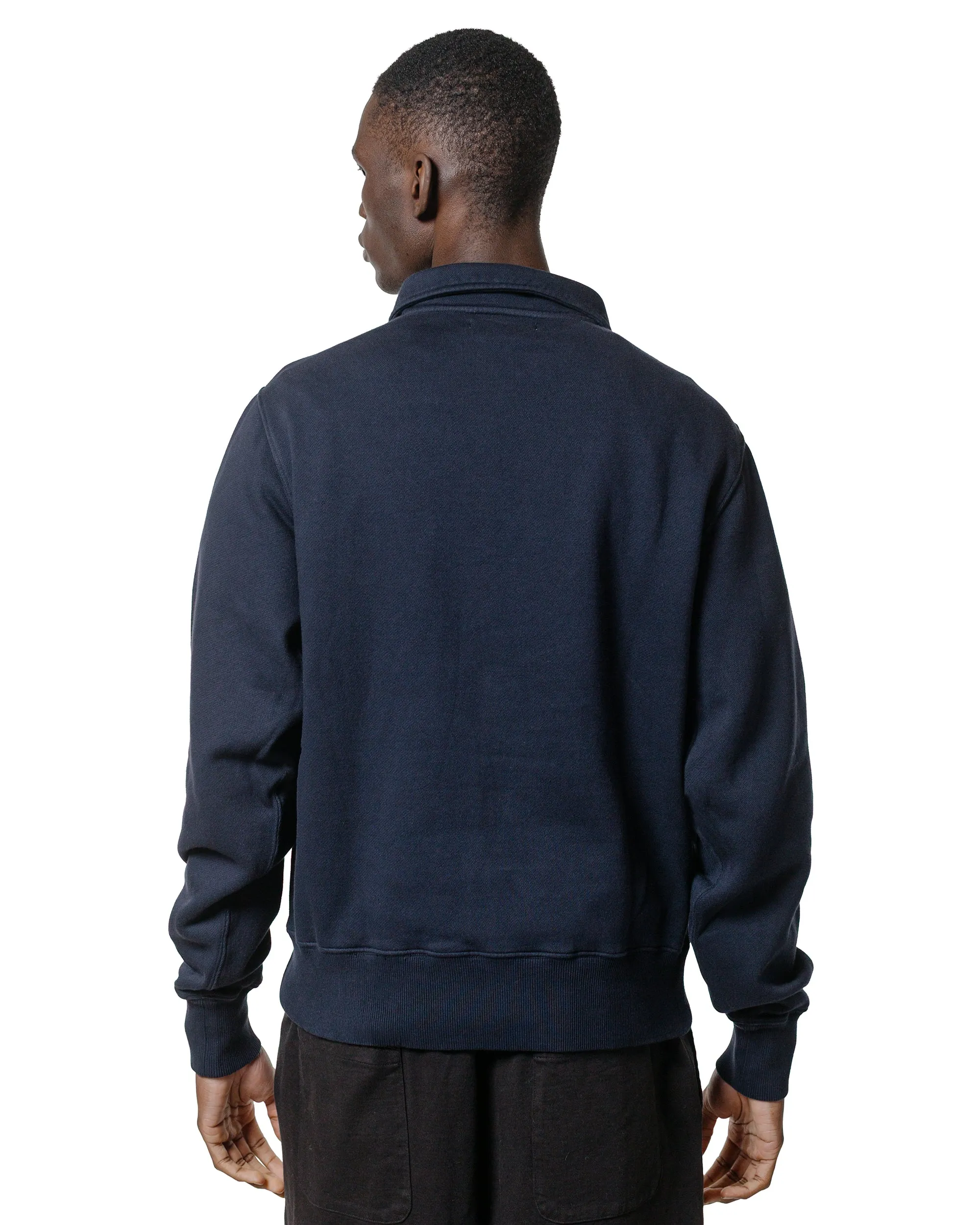 Merz B. Schwanen ZIPC01 Zip Collar Sweatshirt Dark Navy sold by Lost & Found product image thumbnail 3
