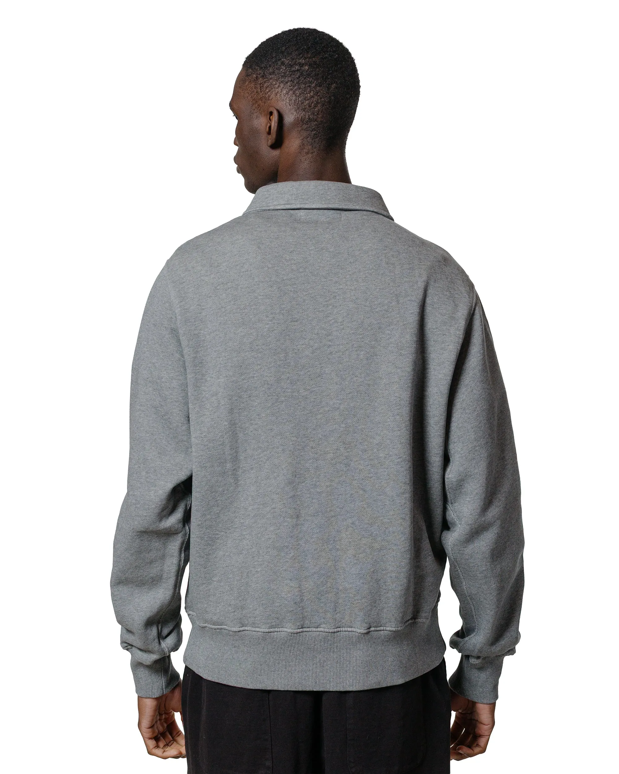 Merz B. Schwanen ZIPC01 Zip Collar Sweatshirt Grey Melange sold by Lost & Found product image thumbnail 3