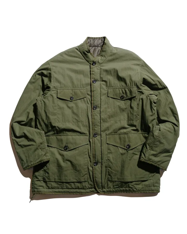Sage de Cret Reversible Stand Collar Jacket Olive sold by Lost & Found