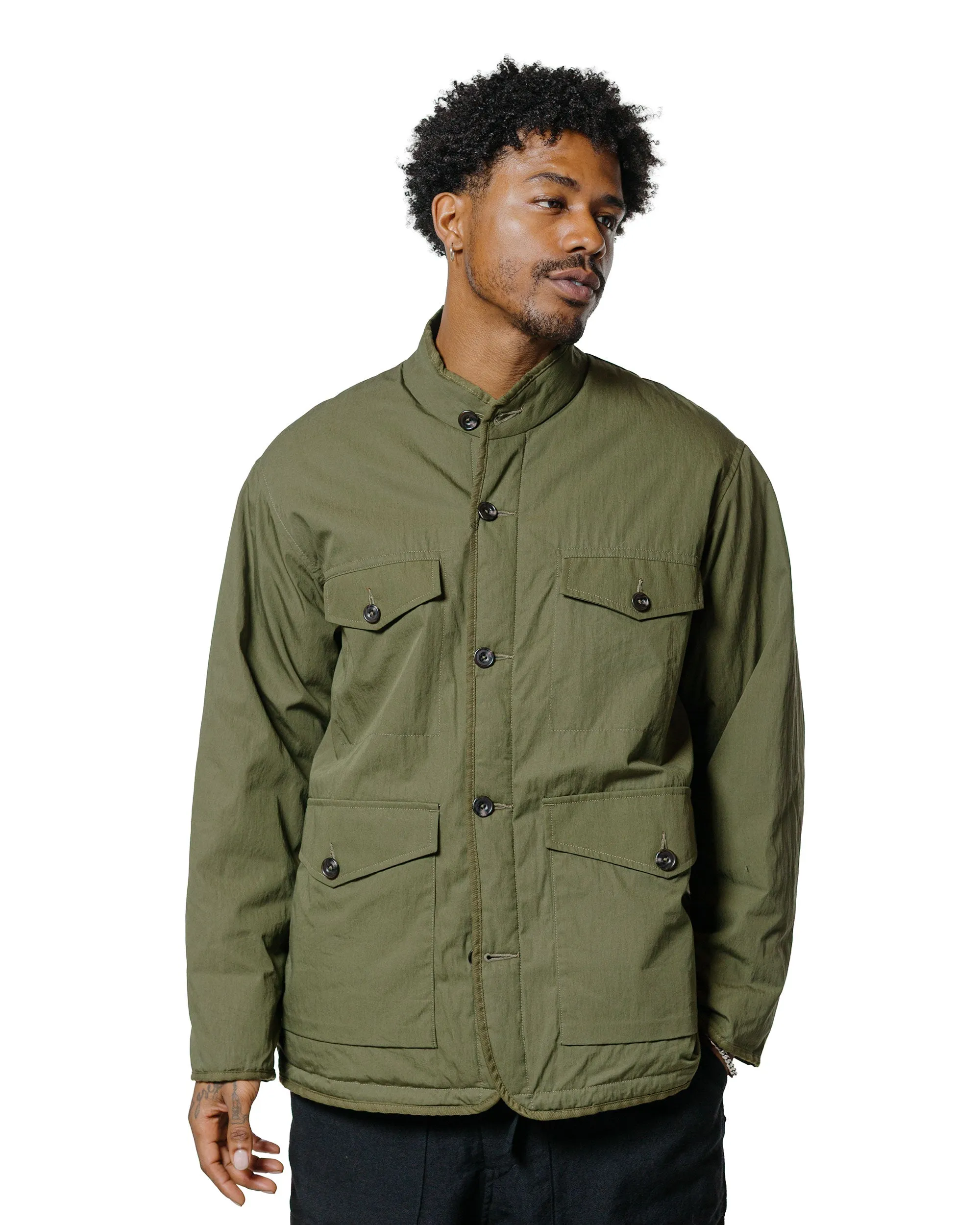 Sage de Cret Reversible Stand Collar Jacket Olive sold by Lost & Found product image thumbnail 3