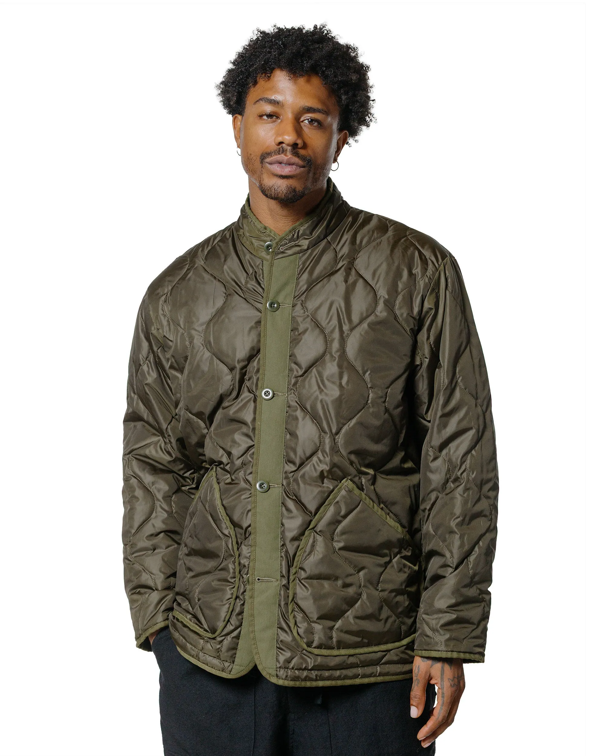 Sage de Cret Reversible Stand Collar Jacket Olive sold by Lost & Found product image thumbnail 4