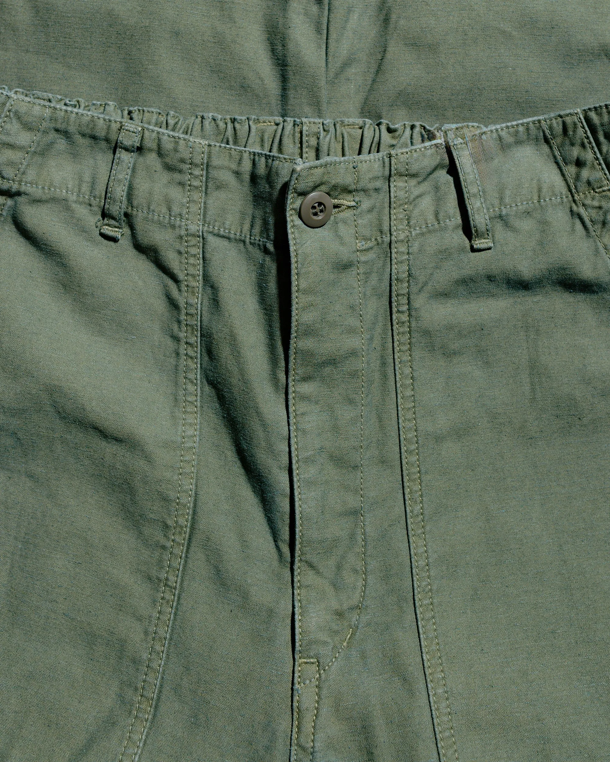 Sage de Cret Chino Cloth Single Pleat Baggy Pants Olive sold by Lost & Found product image thumbnail 5