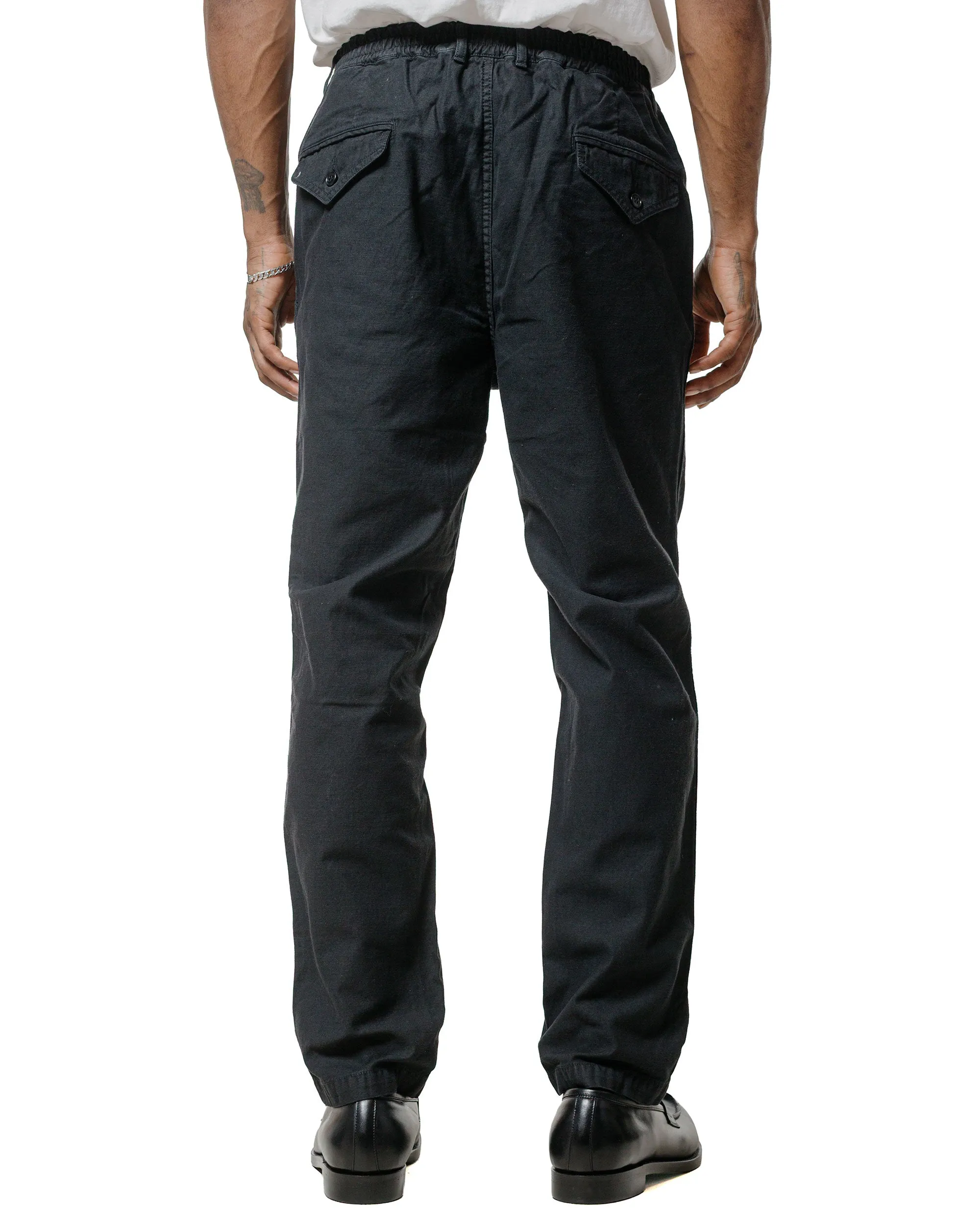Sage de Cret Cotton/Linen Back Satin Tapered Pants Black sold by Lost & Found product image thumbnail 3