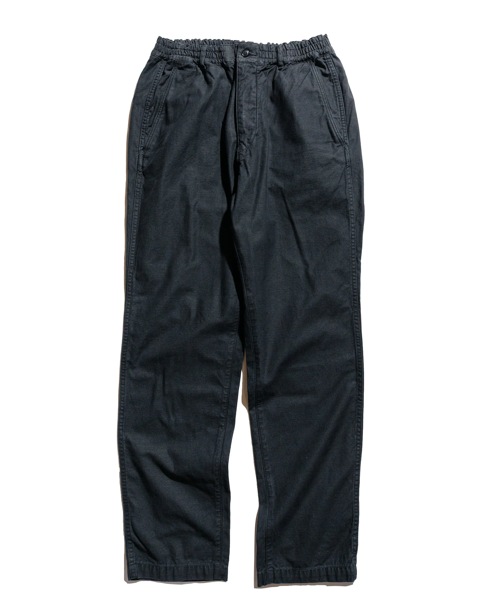 Sage de Cret Cotton/Linen Back Satin Tapered Pants Black sold by Lost & Found
