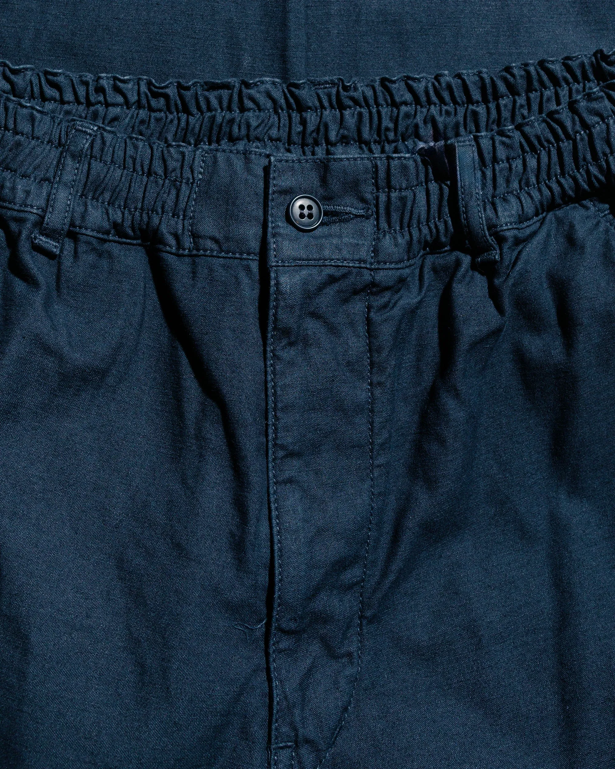 Sage de Cret Cotton/Linen Back Satin Tapered Pants Navy sold by Lost & Found product image thumbnail 5