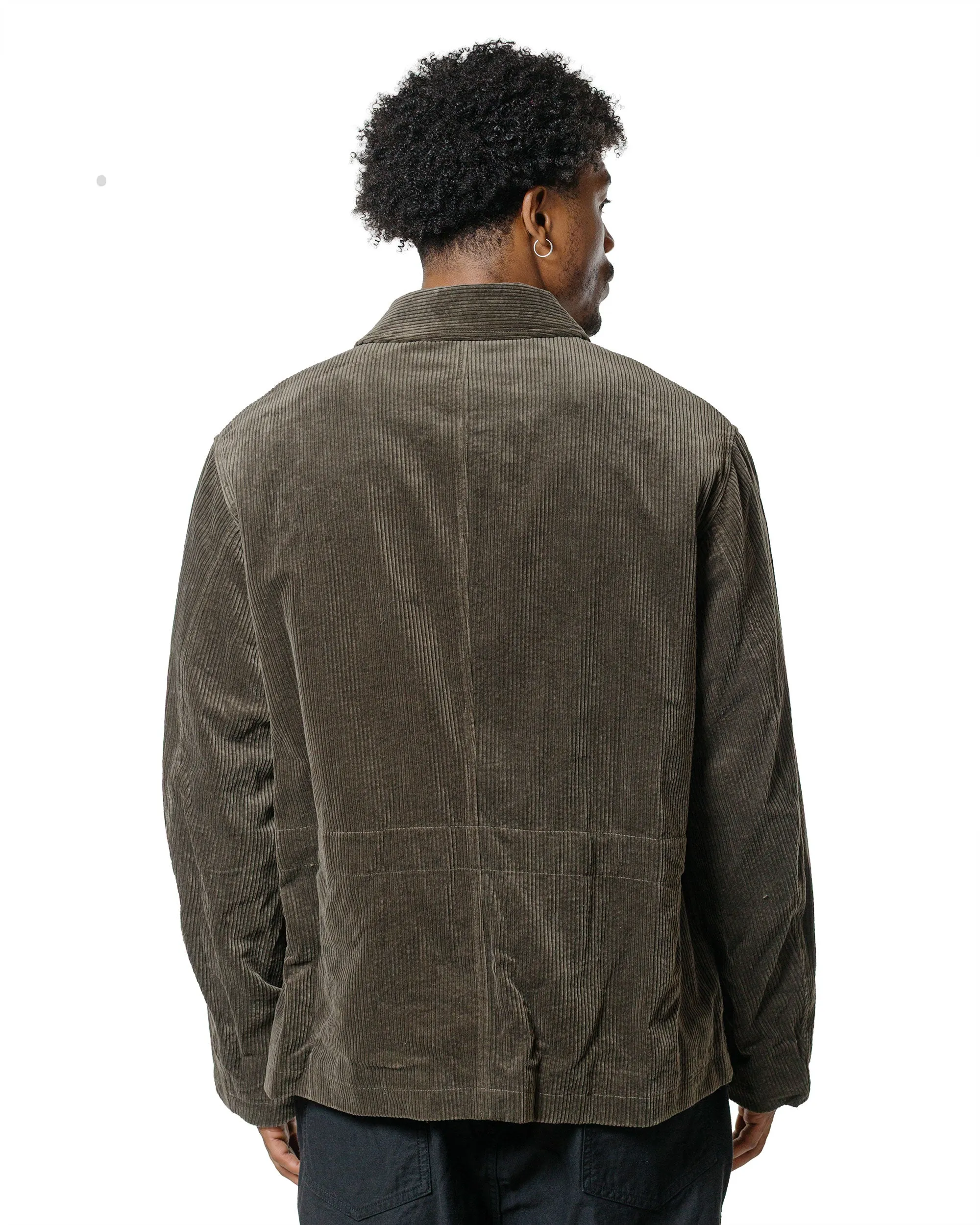 Sage de Cret Corduroy Short Coverall Jacket Olive sold by Lost & Found product image thumbnail 3