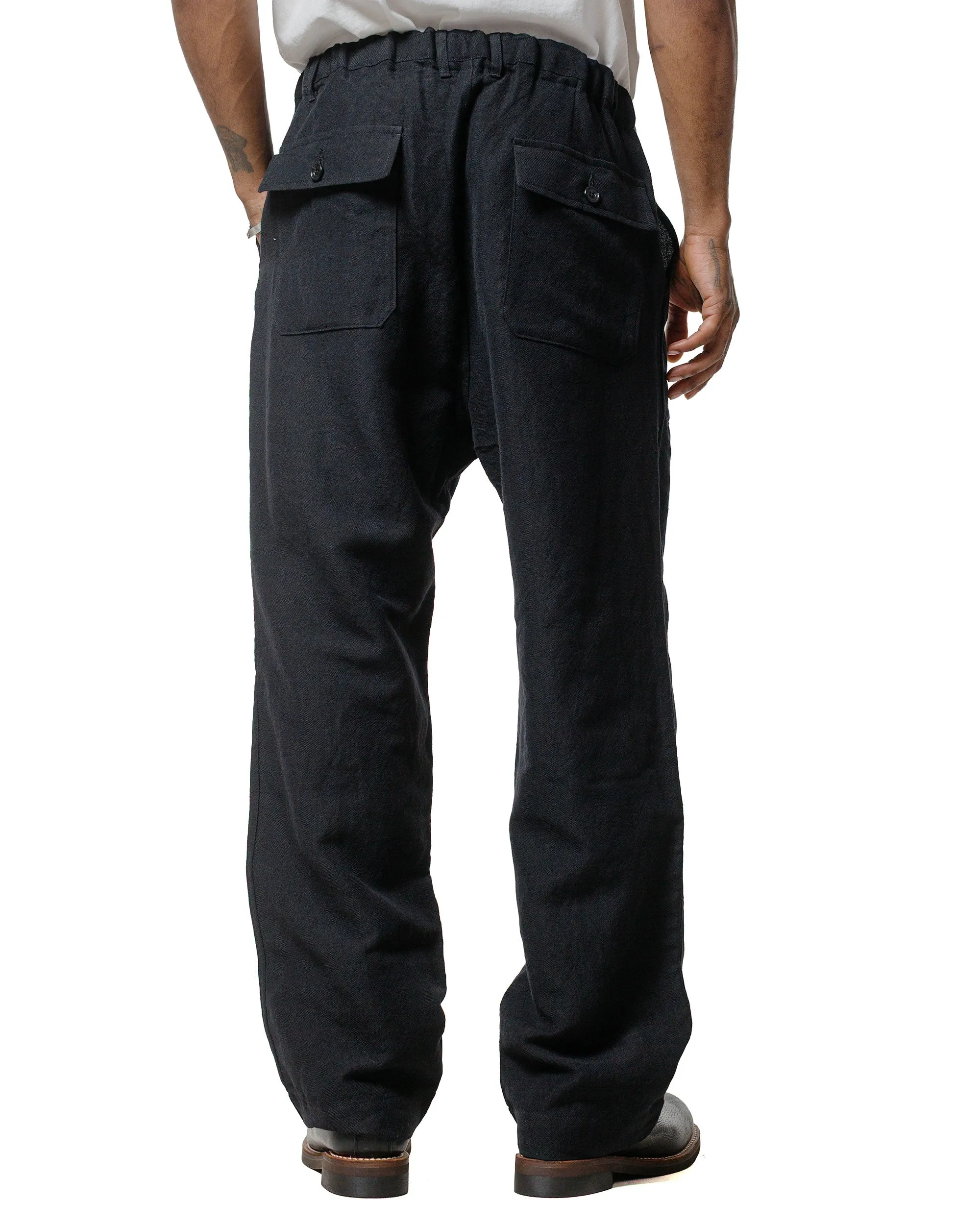 Sage de Cret Serge Wide Baker Pants Black sold by Lost & Found product image thumbnail 3