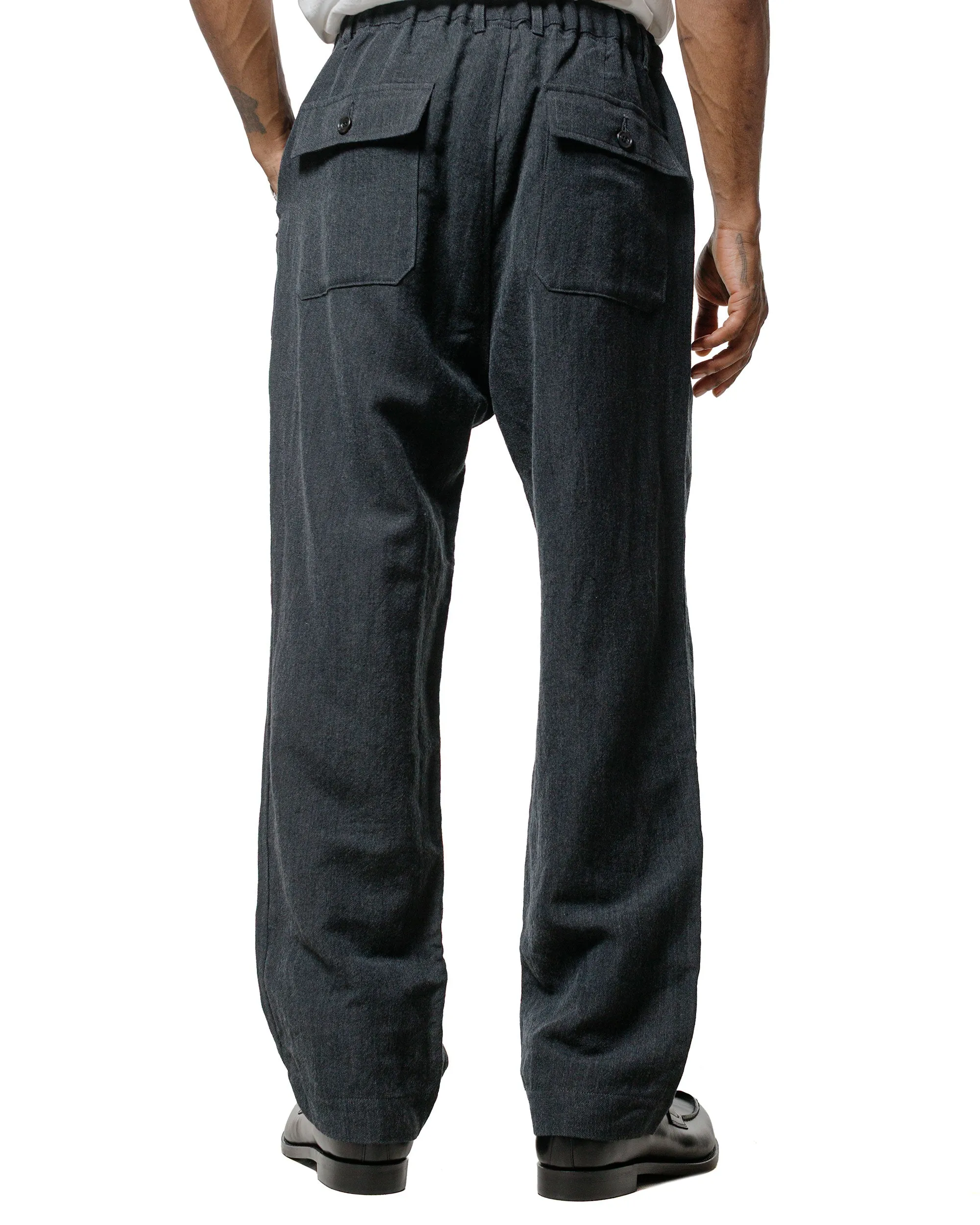 Sage de Cret Serge Wide Baker Pants Charcoal sold by Lost & Found product image thumbnail 3