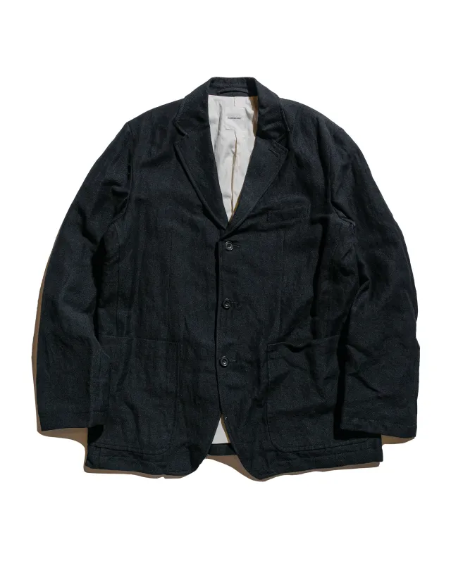 Sage de Cret Wool/Linen Serge Tailored Jacket Black sold by Lost & Found