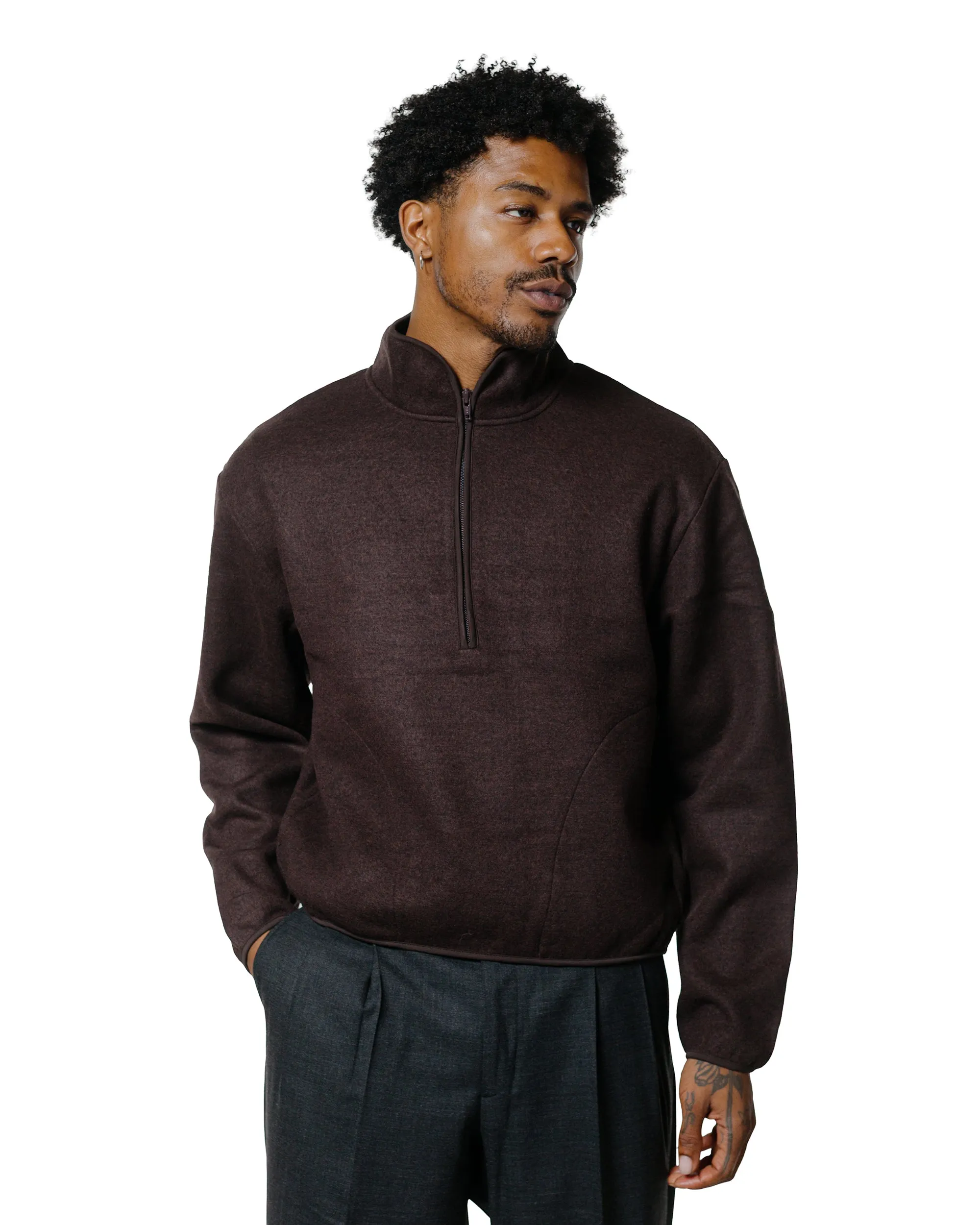 Sunflower Wool Half Zip Brown sold by Lost & Found product image thumbnail 2