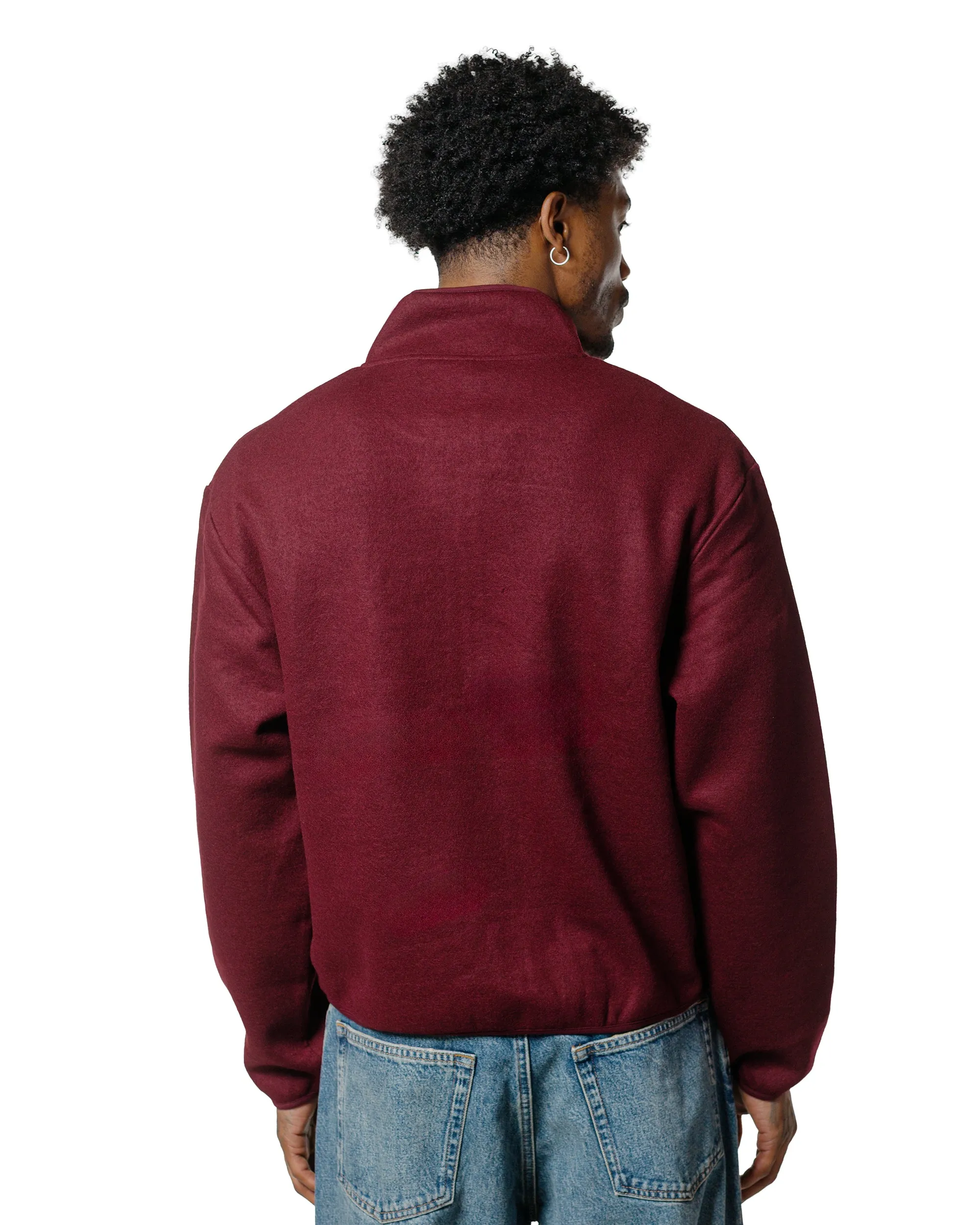 Sunflower Wool Half Zip Burgundy sold by Lost & Found product image thumbnail 3