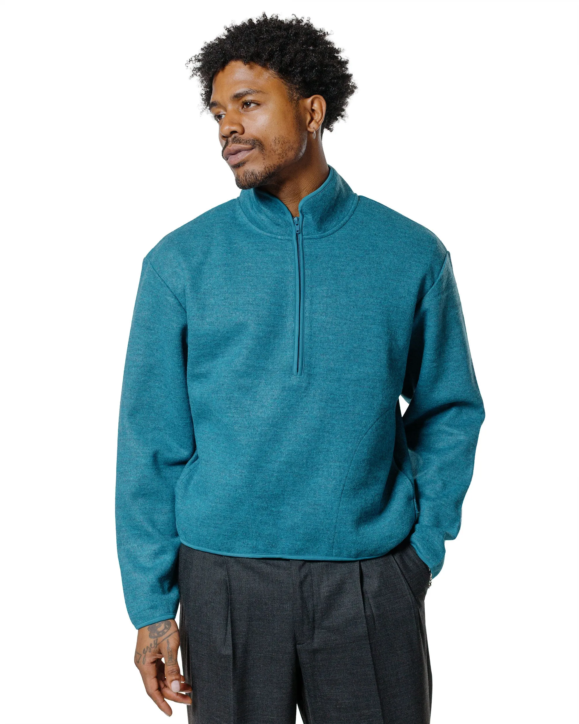 Sunflower Wool Half Zip Ice Blue sold by Lost & Found product image thumbnail 2
