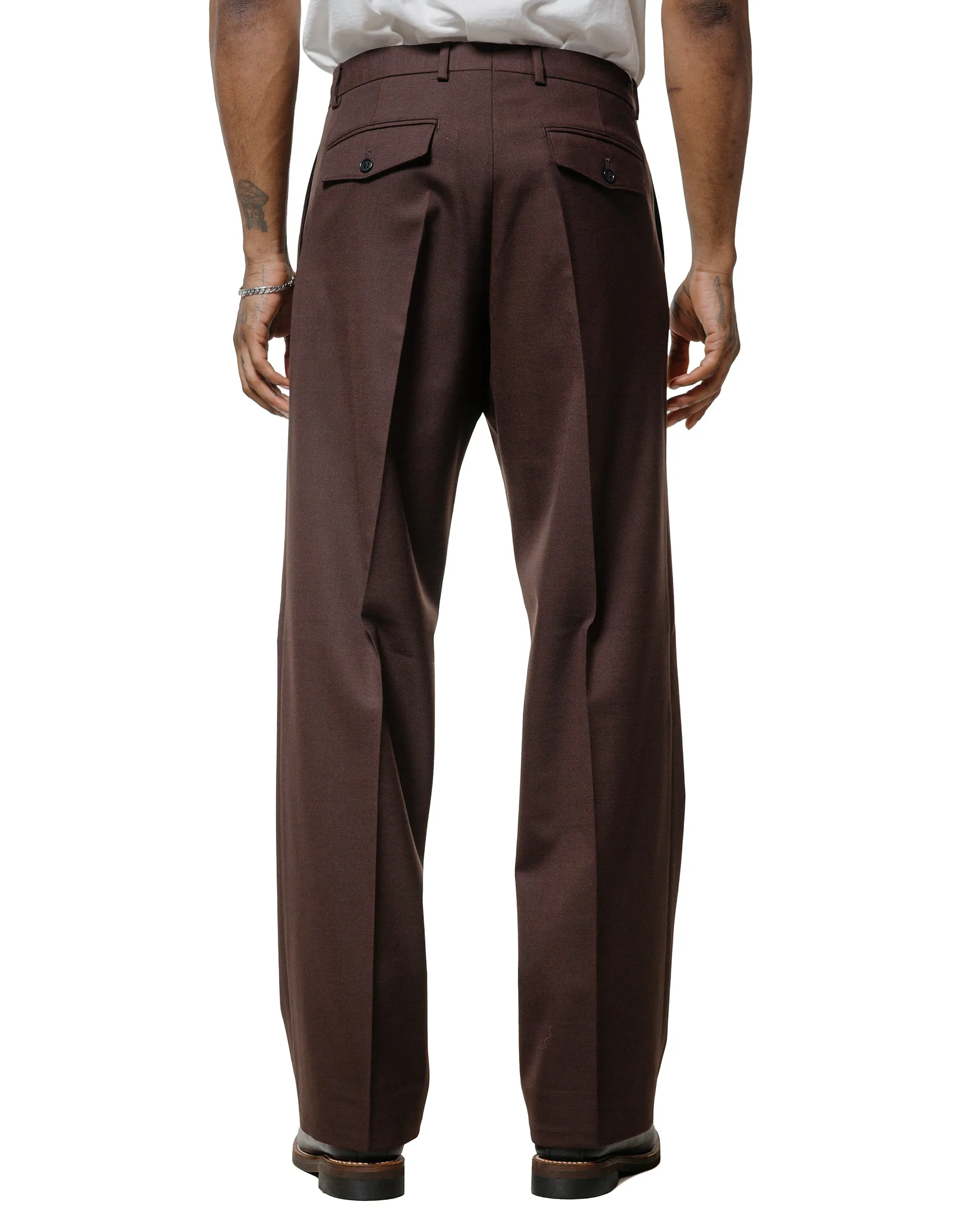 Sunflower Wide Pleated Trouser Brown sold by Lost & Found product image thumbnail 3