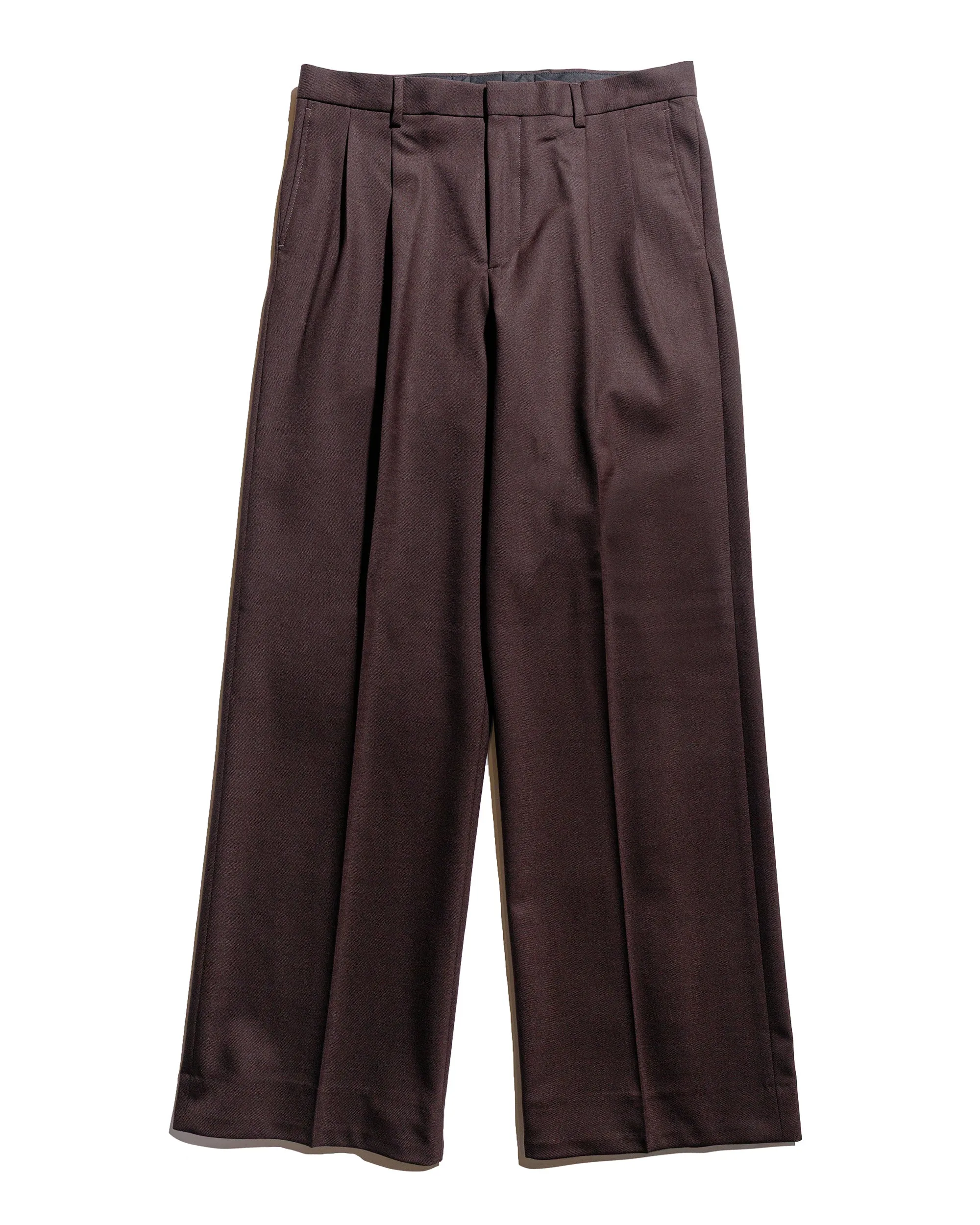 Sunflower Wide Pleated Trouser Brown sold by Lost & Found