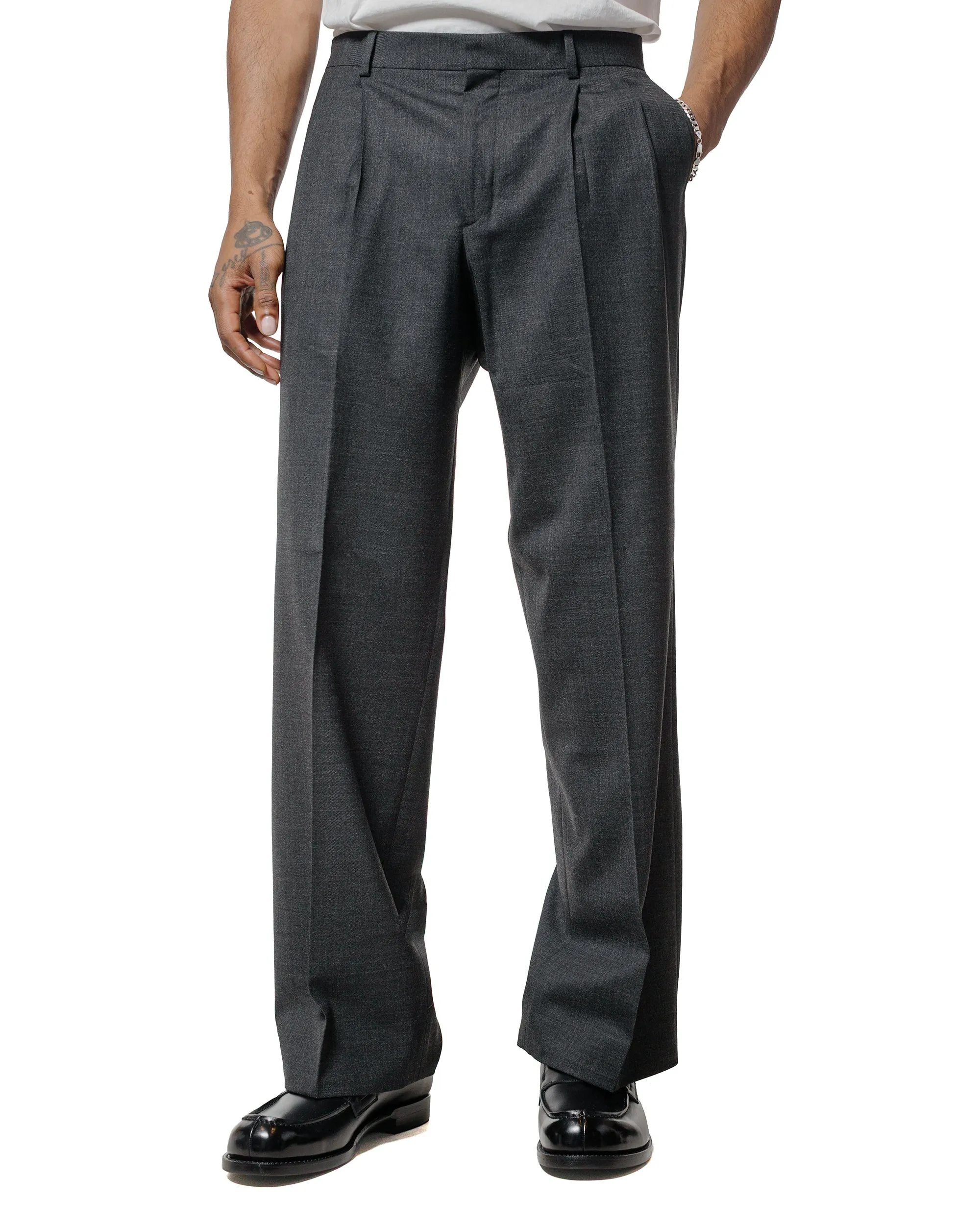 Sunflower Wide Pleated Trouser Anthracite sold by Lost & Found product image thumbnail 2