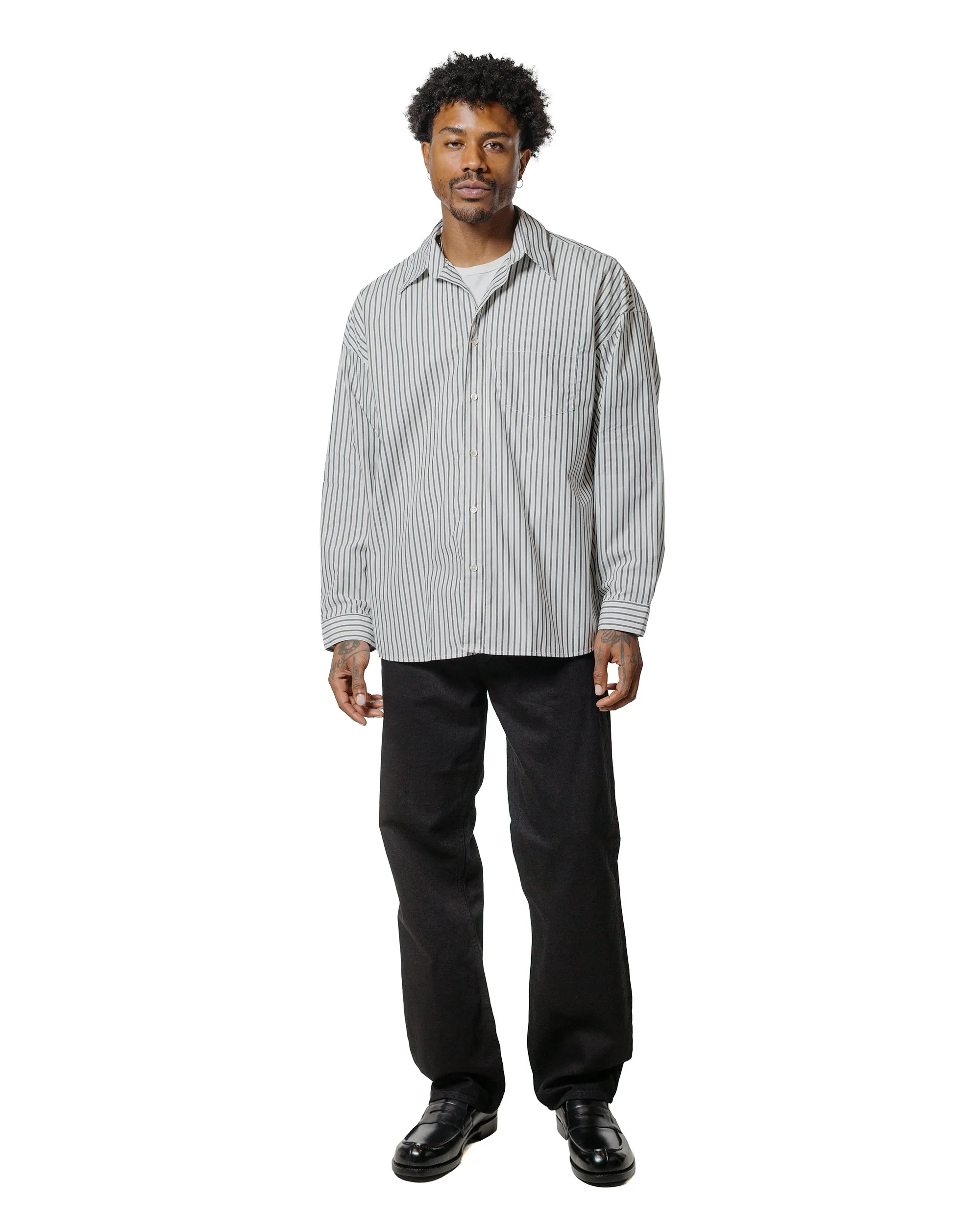 Sunflower Stable Shirt Stripe Anthracite sold by Lost & Found product image thumbnail 4