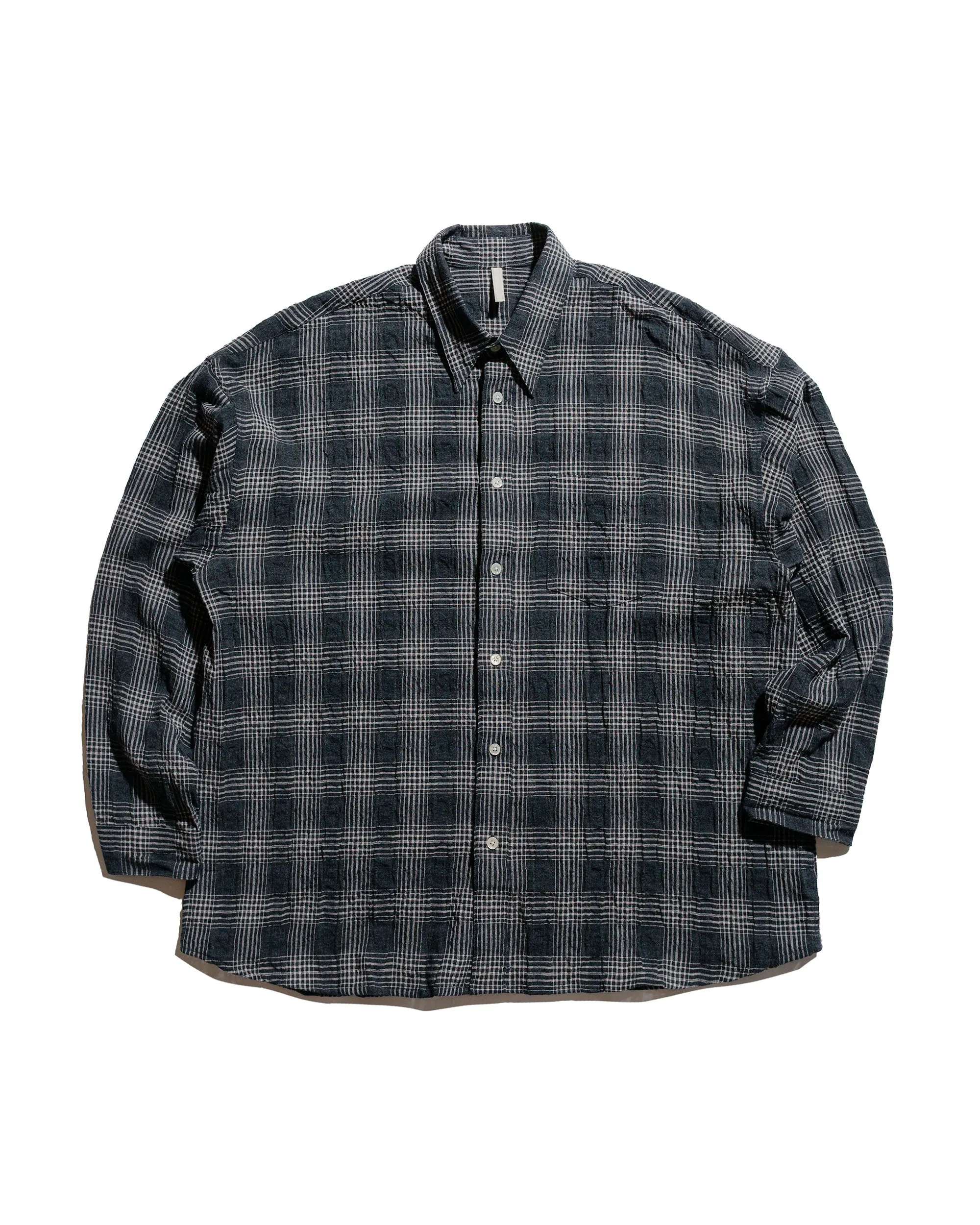 Sunflower Stable Shirt Check Anthracite sold by Lost & Found