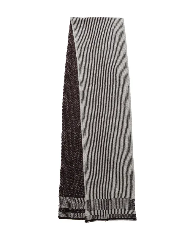 Beams Plus Cashmere Rib Scarf Brown sold by Lost & Found