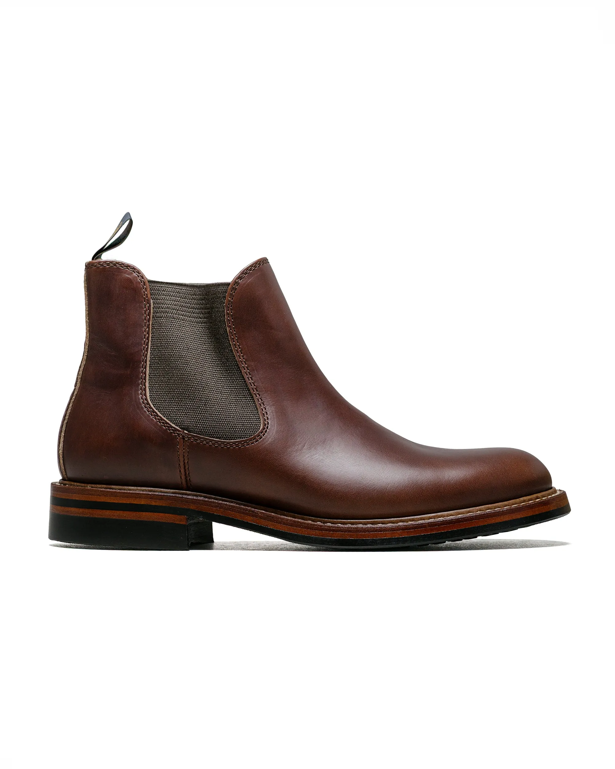 John Lofgren Bootmaker Chelsea Boots Horween CXL Timber sold by Lost & Found