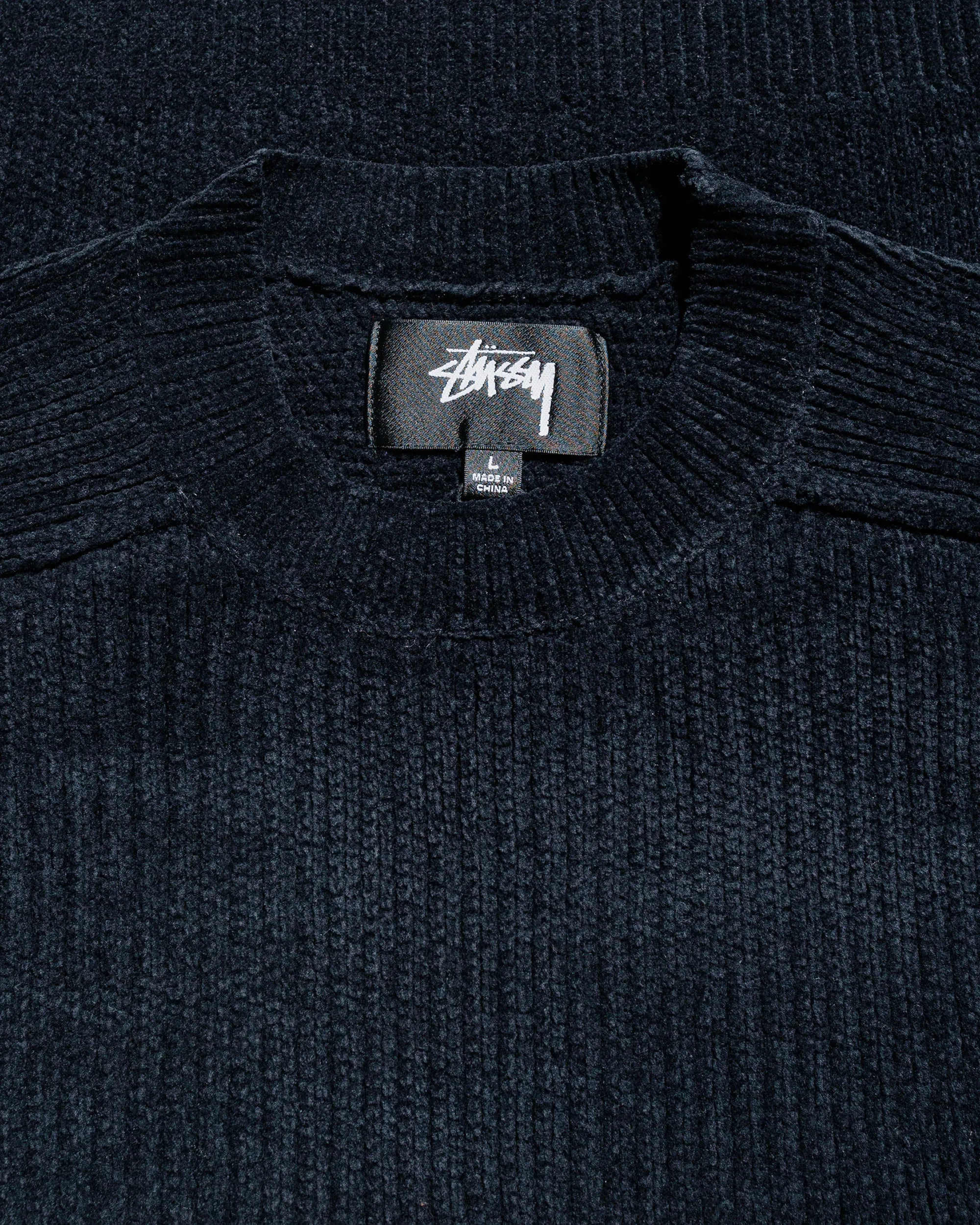 Stüssy Exposed Seam Sweater Black sold by Lost & Found product image thumbnail 4