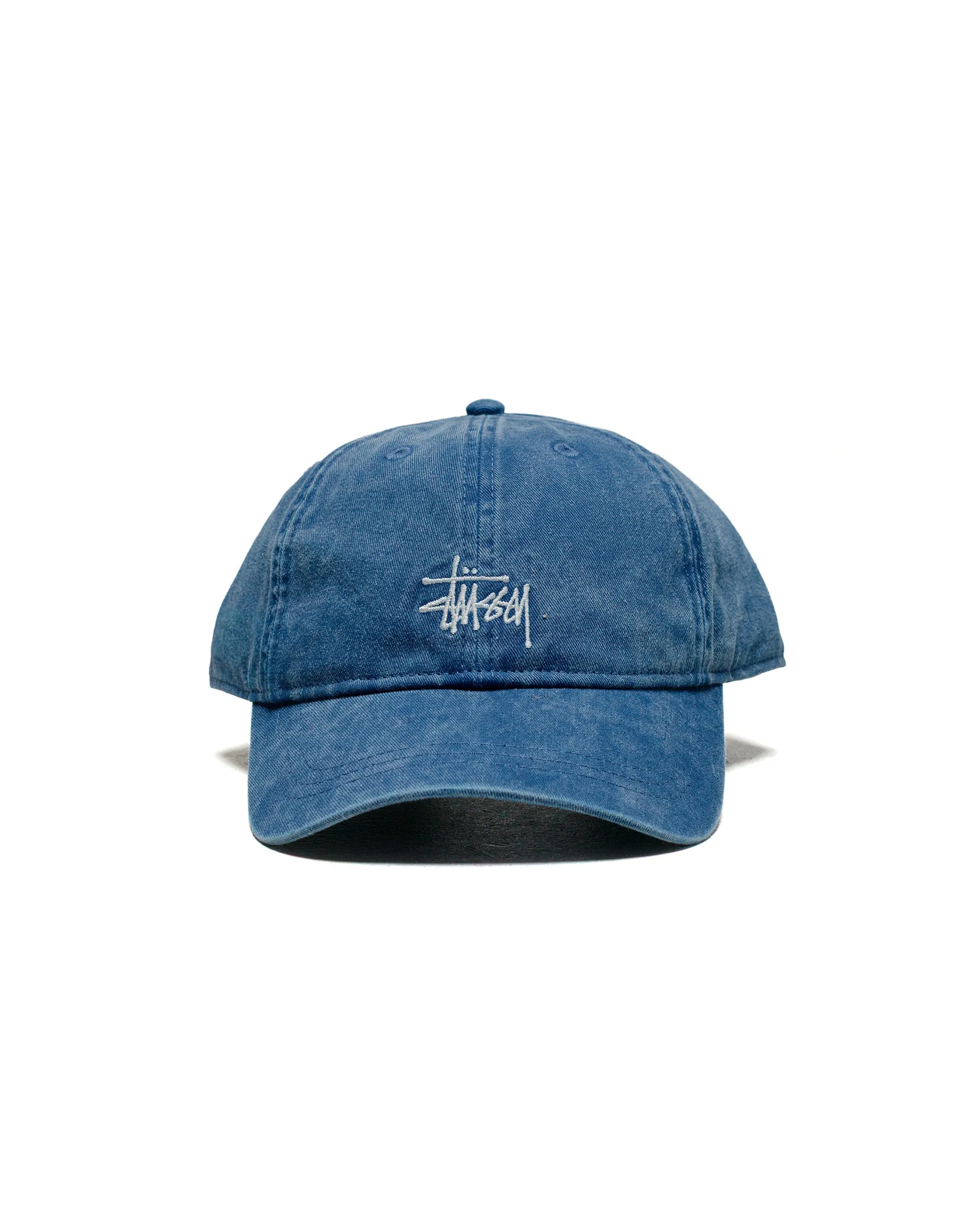Stüssy Basic Stüssy Cap Washed Faded Navy sold by Lost & Found