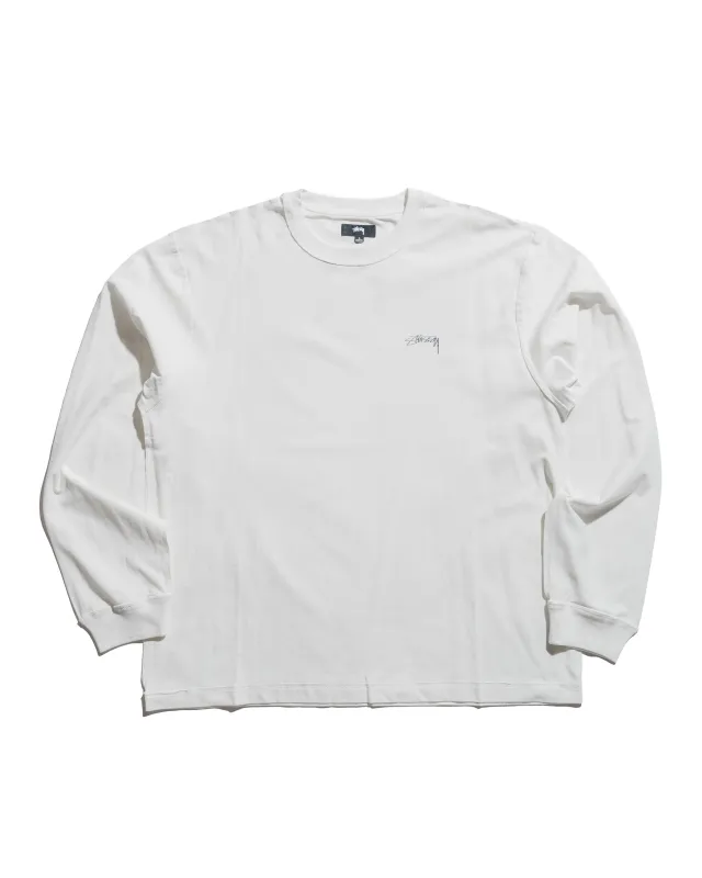 Stüssy Lazy LS Tee White sold by Lost & Found