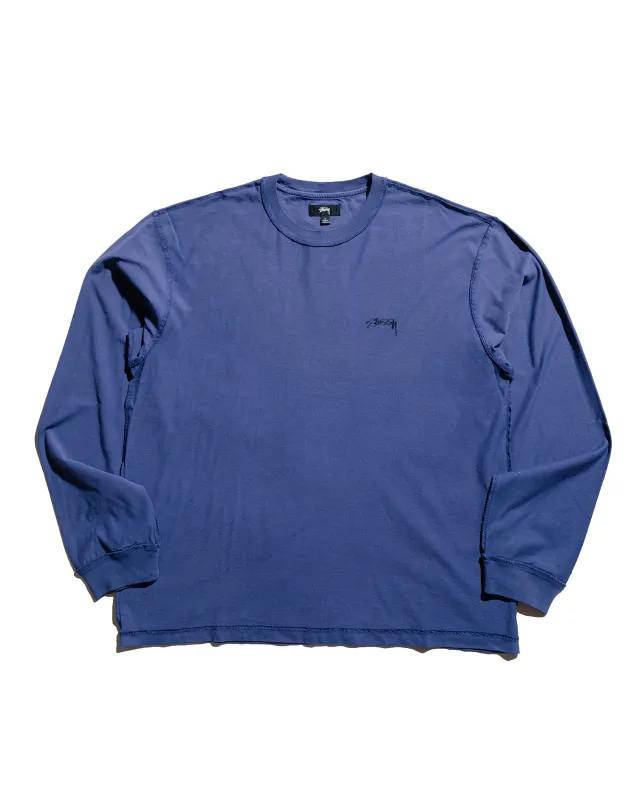 Stüssy Lazy LS Tee Vintage Navy sold by Lost & Found