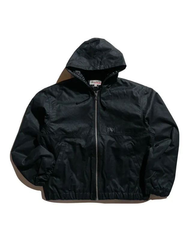 Stüssy Work Jacket Waxed Cotton Black sold by Lost & Found