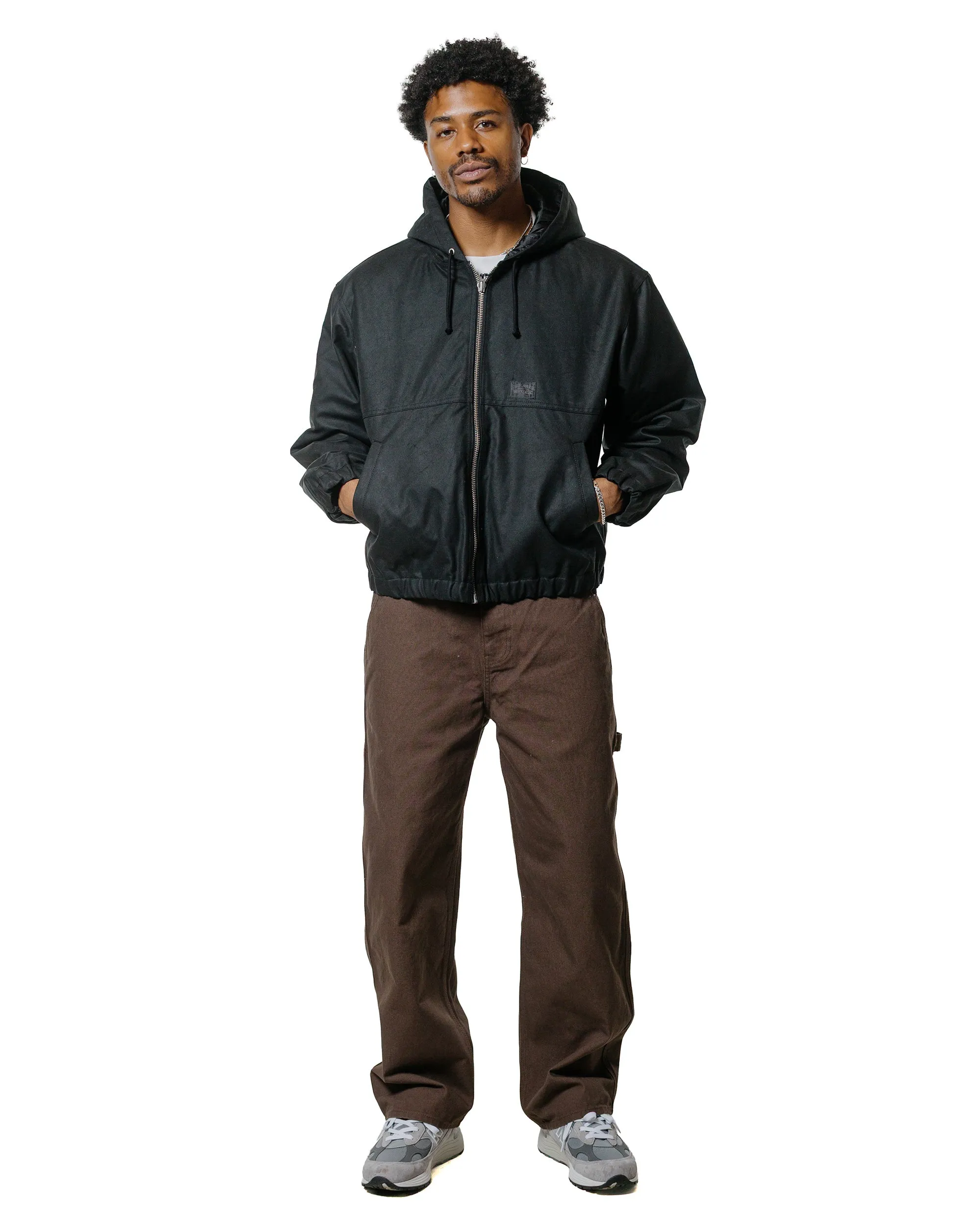 Stüssy Work Jacket Waxed Cotton Black sold by Lost & Found product image thumbnail 4