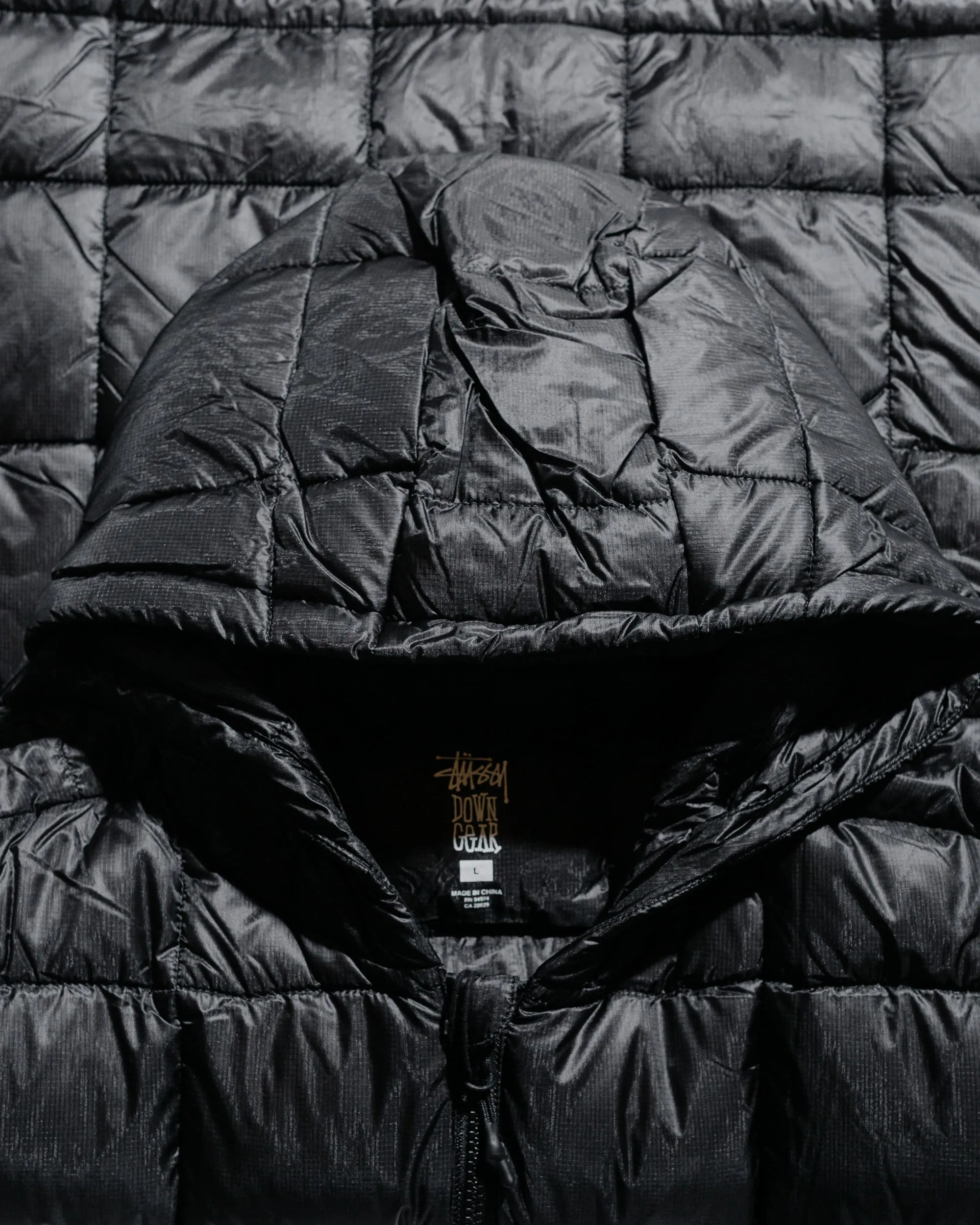 Stüssy Midweight Hooded Puffer Black sold by Lost & Found product image thumbnail 4