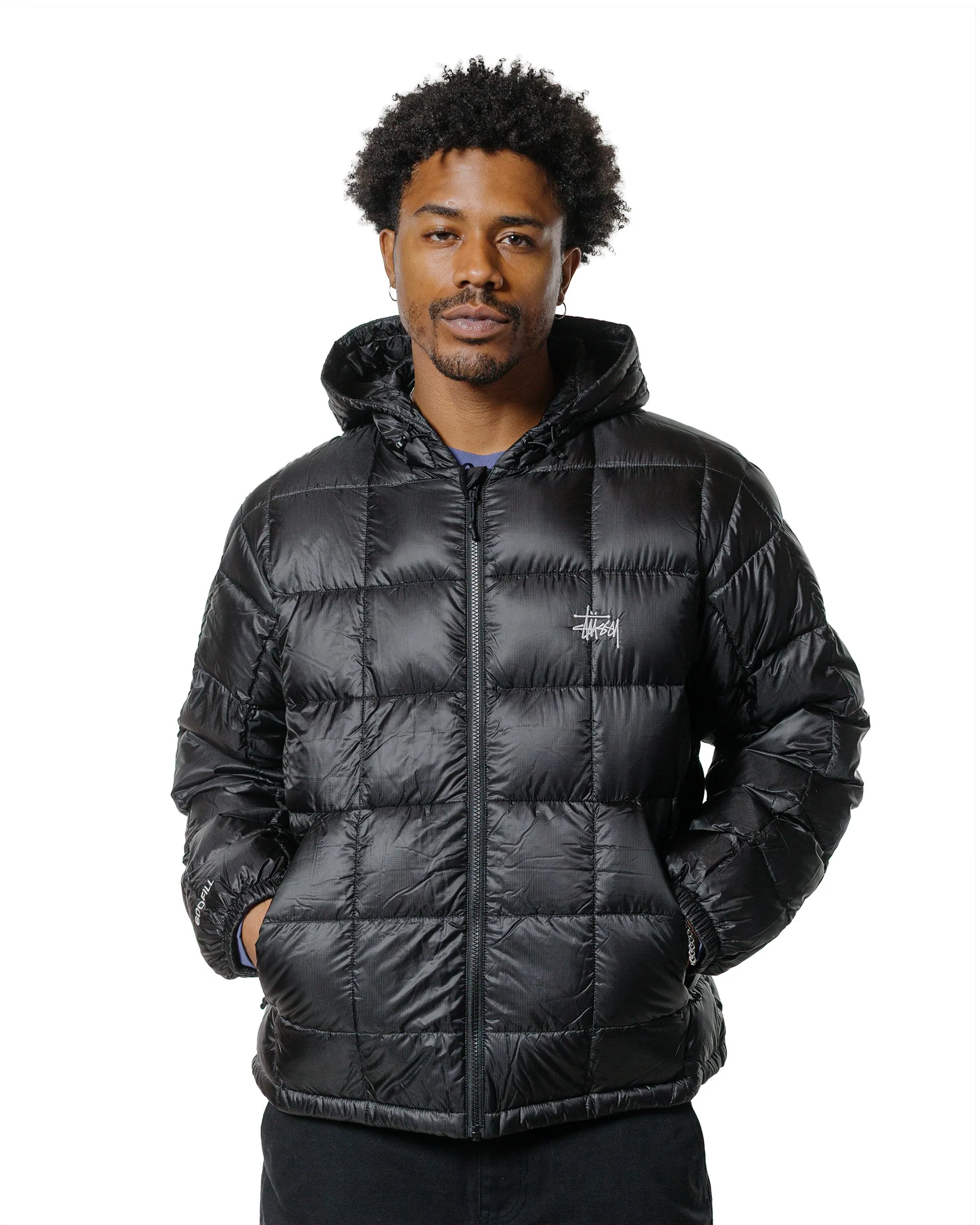 Stüssy Midweight Hooded Puffer Black sold by Lost & Found product image thumbnail 2
