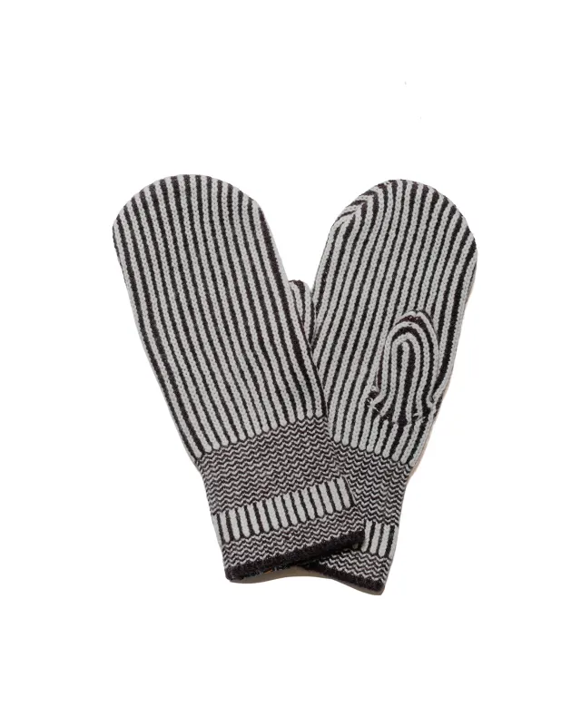 Beams Plus Cashmere Rib Mitten Light Brown sold by Lost & Found