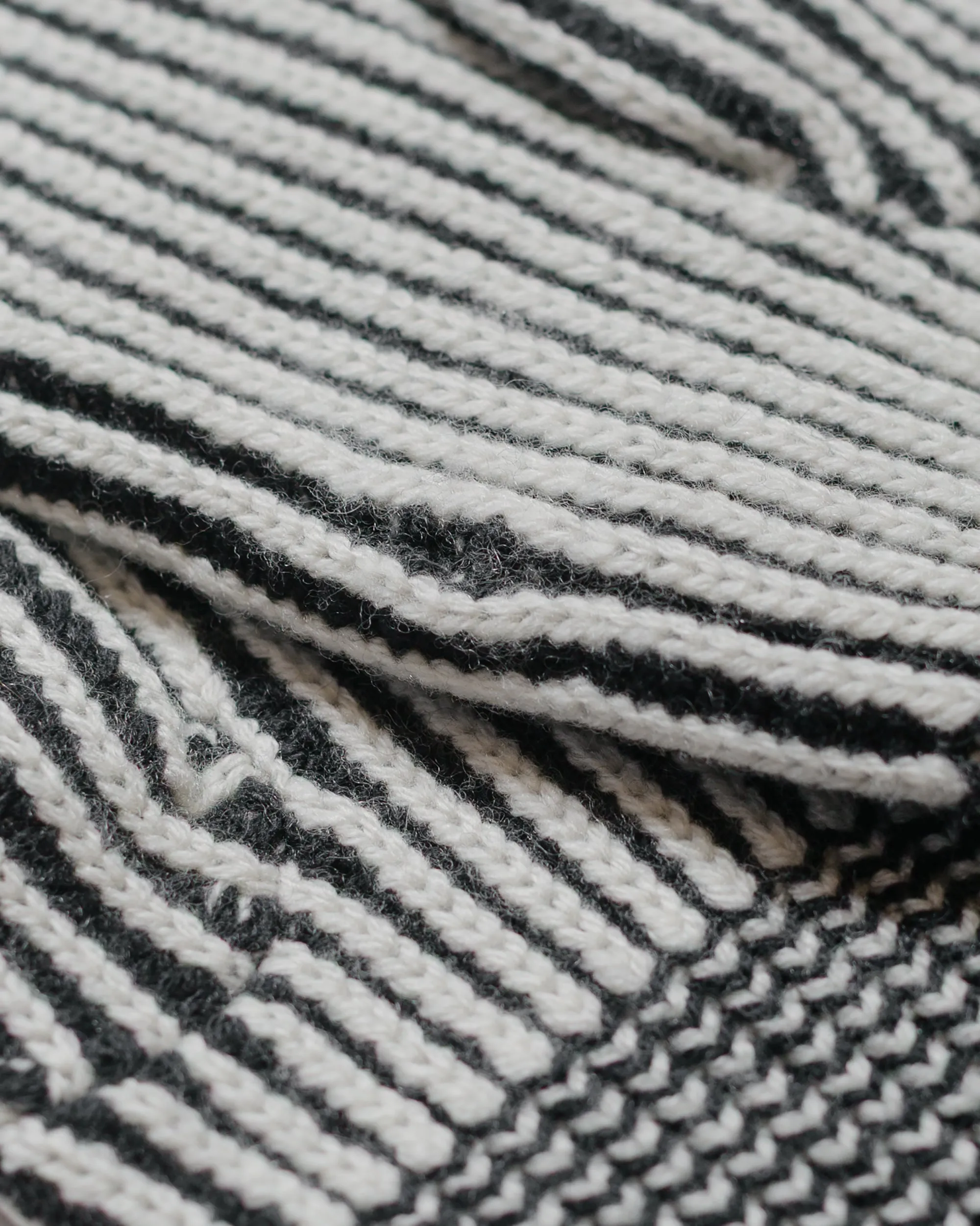 Beams Plus Cashmere Rib Mitten Charcoal Grey sold by Lost & Found product image thumbnail 2