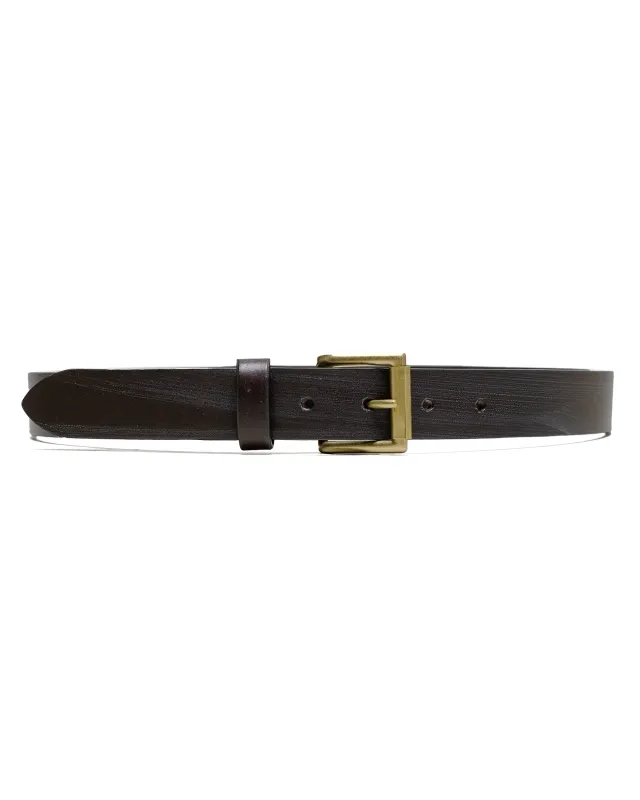 Beams Plus Bridle Leather Belt Brown sold by Lost & Found