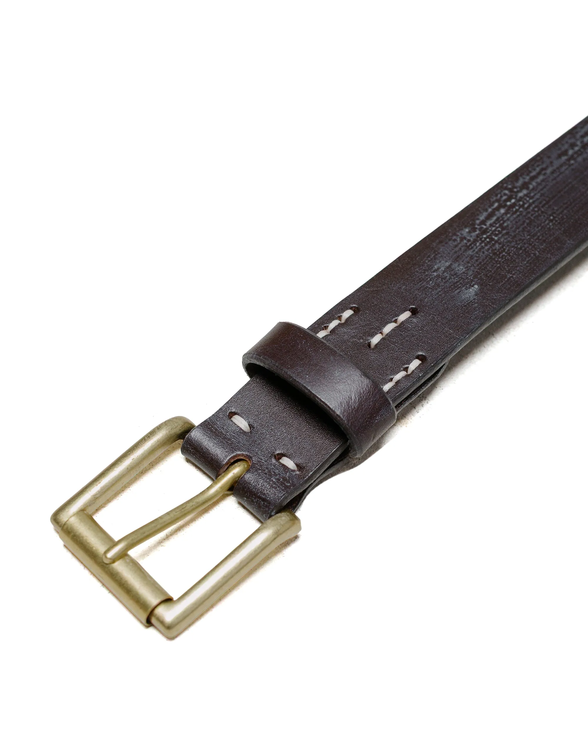 Beams Plus Bridle Leather Belt Brown sold by Lost & Found product image thumbnail 2