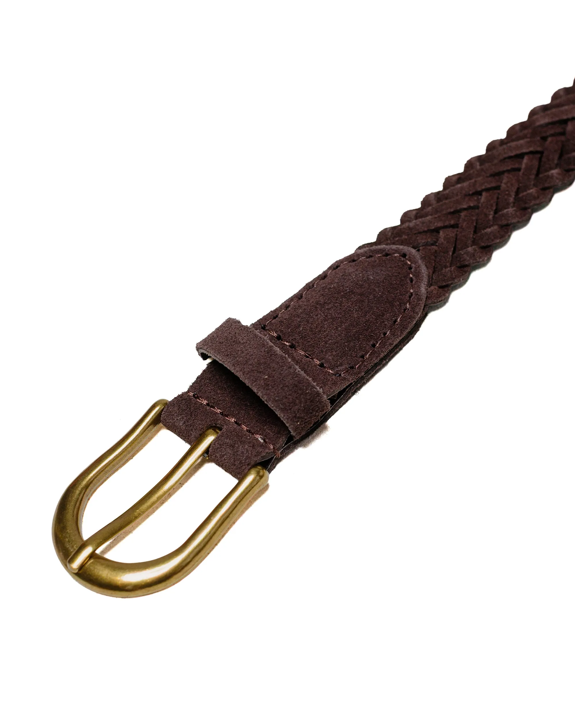 Beams Plus Suede Mesh Belt Dark Brown sold by Lost & Found product image thumbnail 2