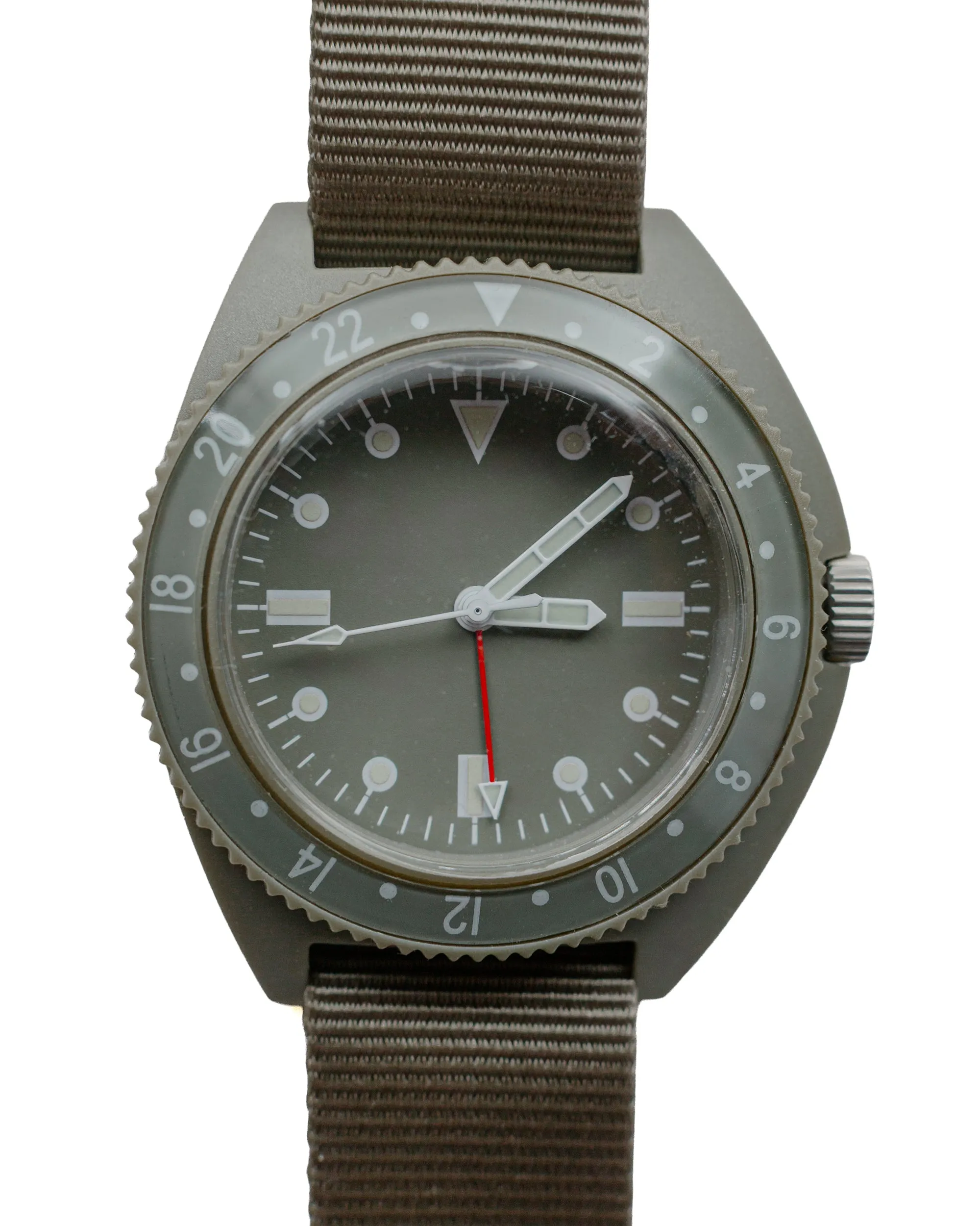 Beams Plus MIL Travel Watch Type-P24 Sage sold by Lost & Found product image thumbnail 2