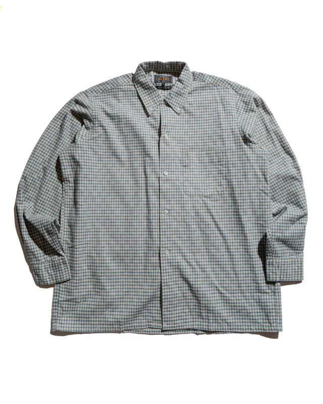 Beams Plus Open B.D. Dobby Plaid White sold by Lost & Found