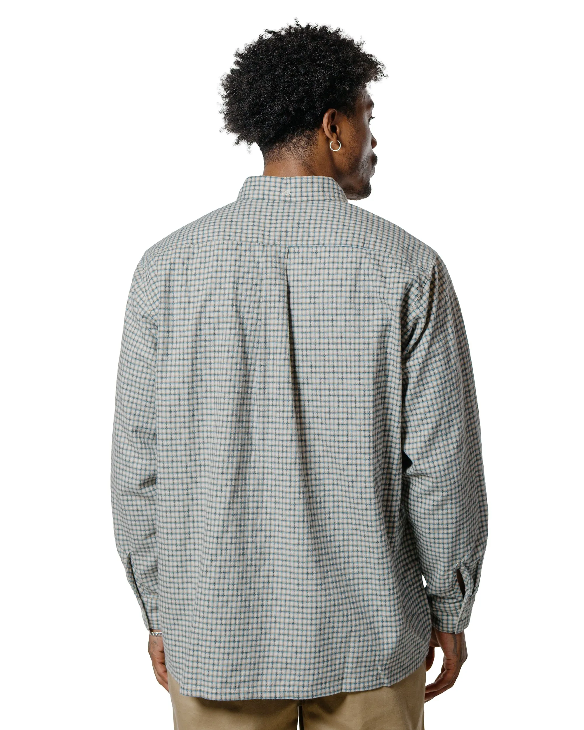 Beams Plus Open B.D. Dobby Plaid White sold by Lost & Found product image thumbnail 3