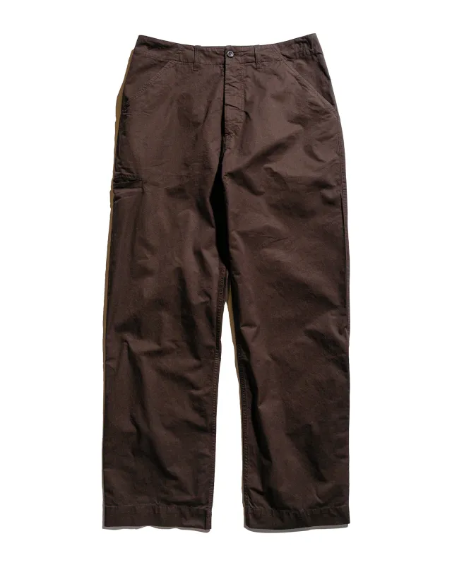 Norse Projects Gorm Relaxed Mineral Dyed Fine Twill Cargo Pants Espresso sold by Lost & Found