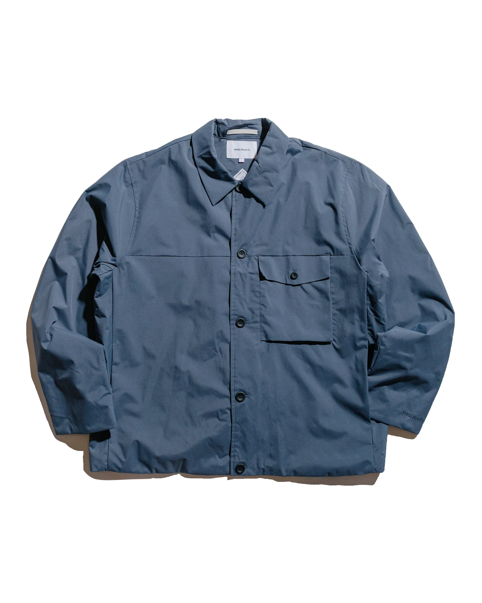 Norse Projects Marcus Windstopper Overshirt Graphite sold by Lost & Found